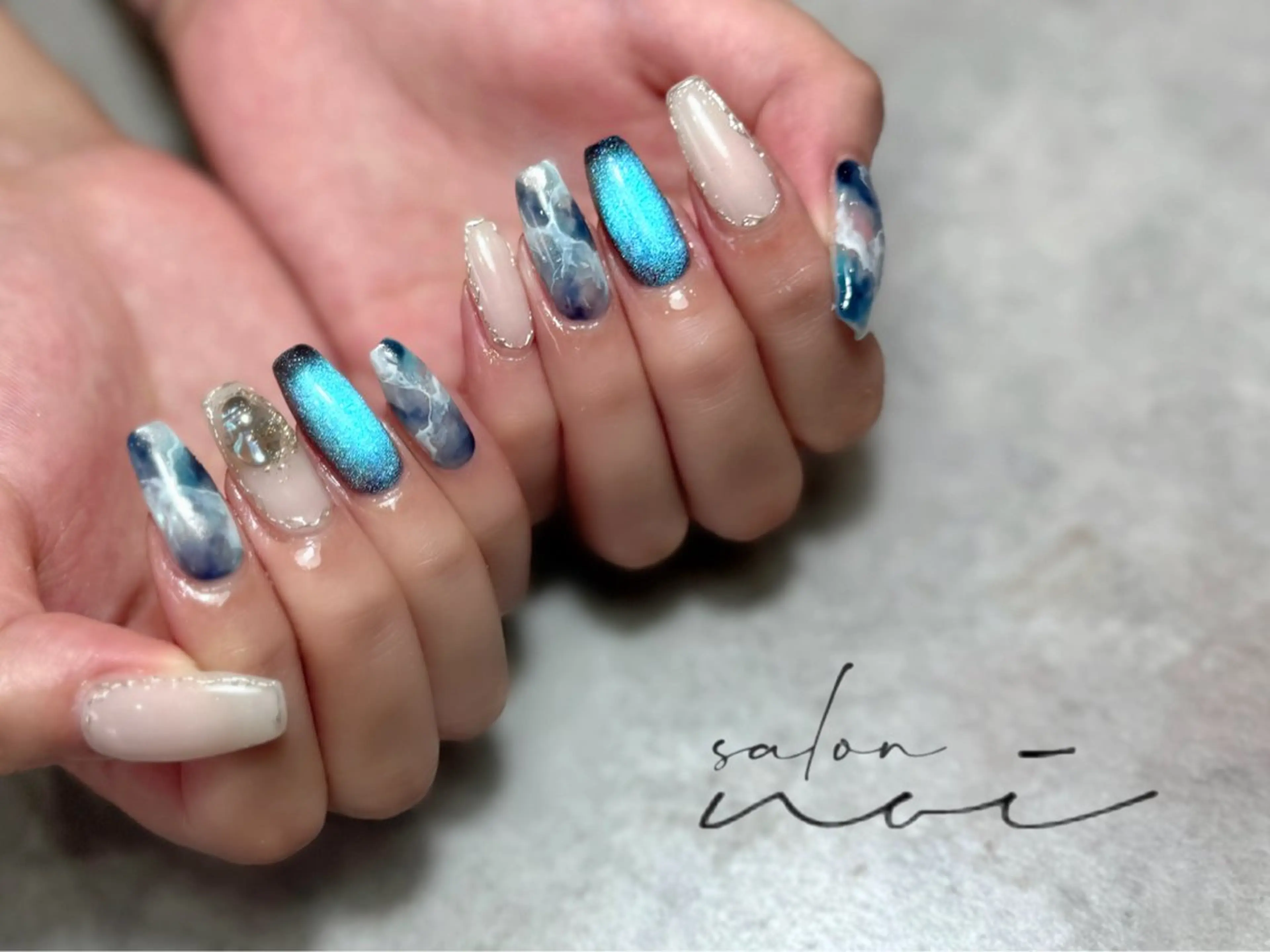 ネイル 大理石ネイル(マーブル) ハンドネイル salon noi所属・salon noiのネイルデザイン