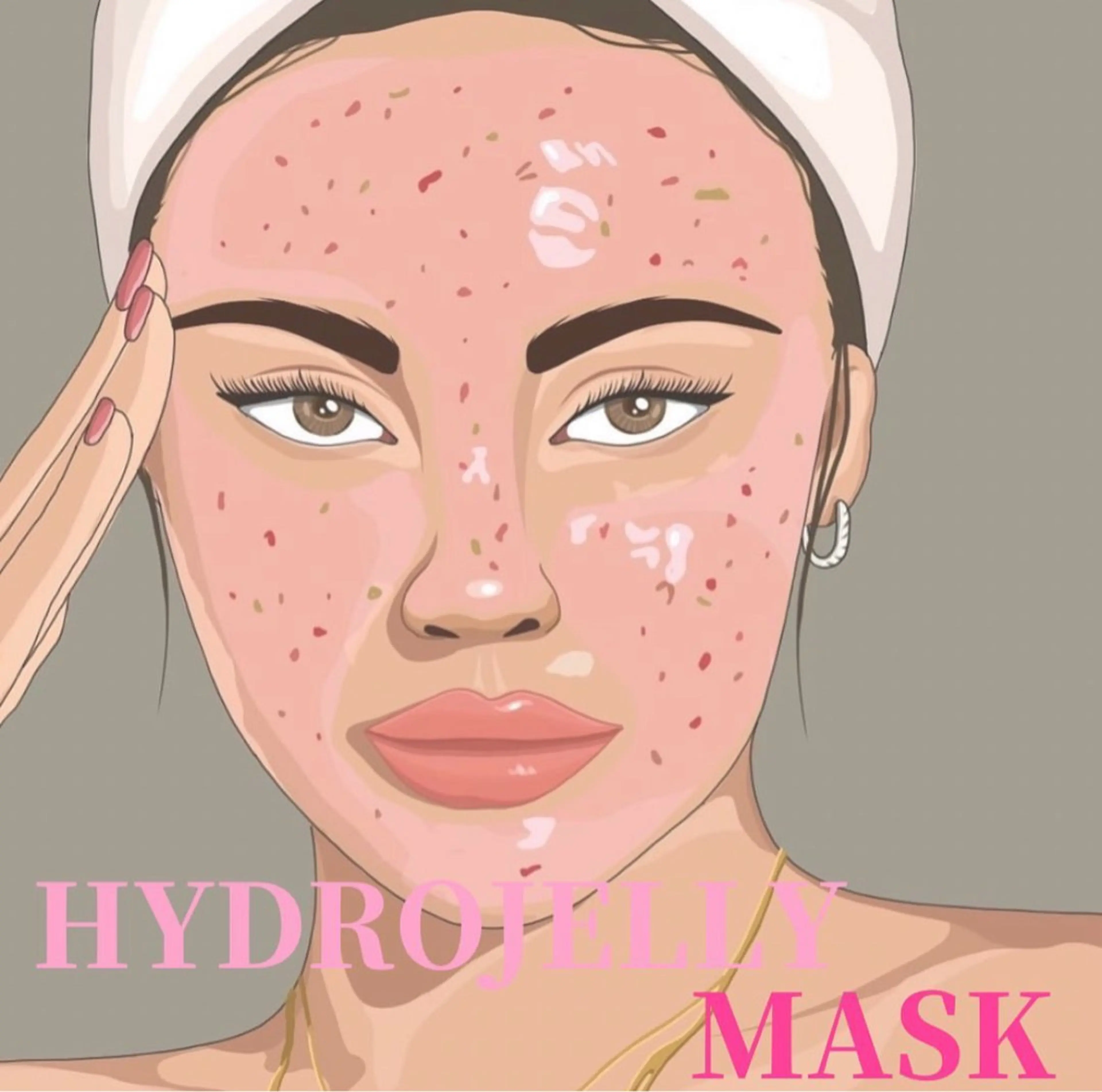 艶肌フェイスワックス+ハイドロジェリーマスク仕上げ付きの写真