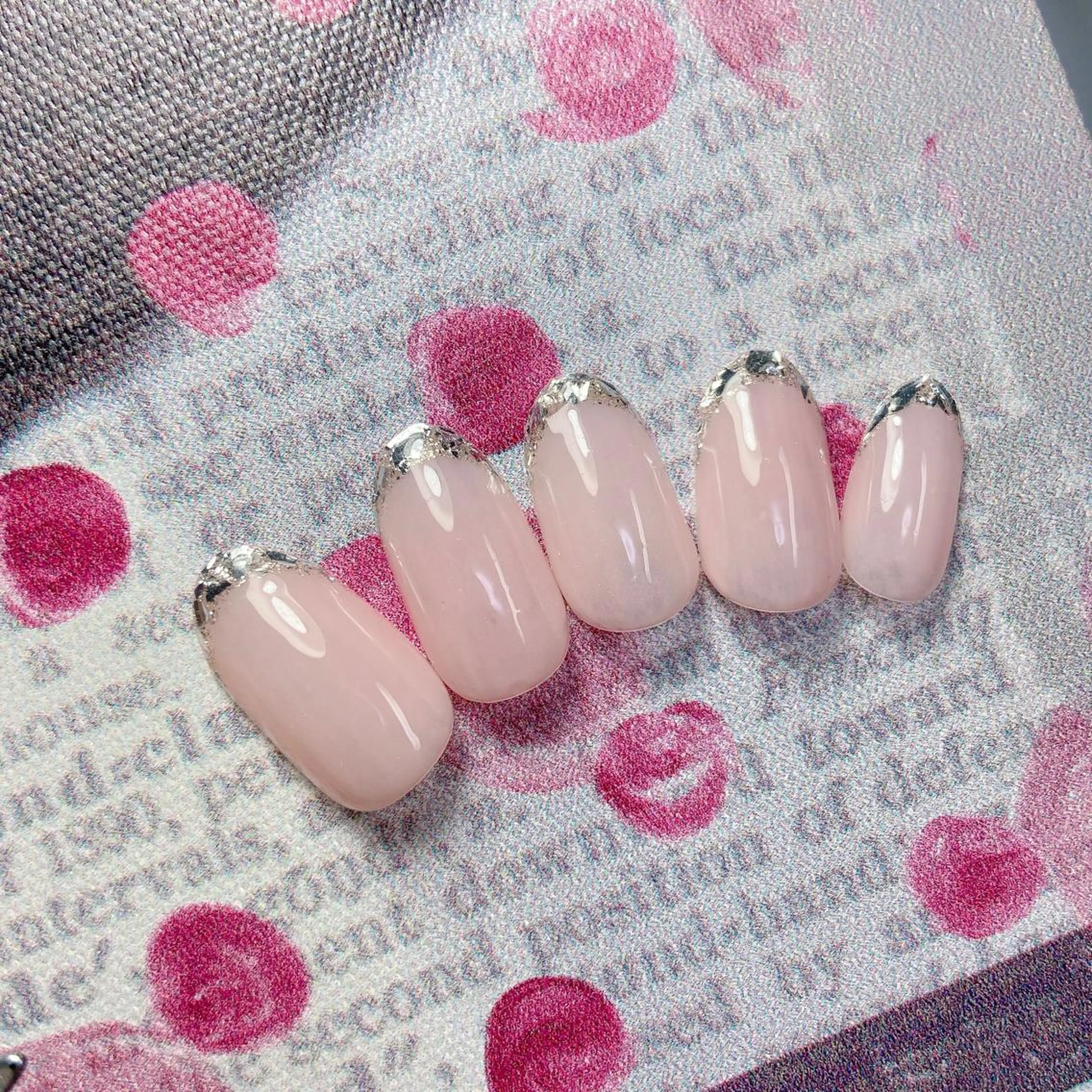 ネイル フレンチネイル ガラスフレンチ nailsalon REJOICEのネイルデザイン