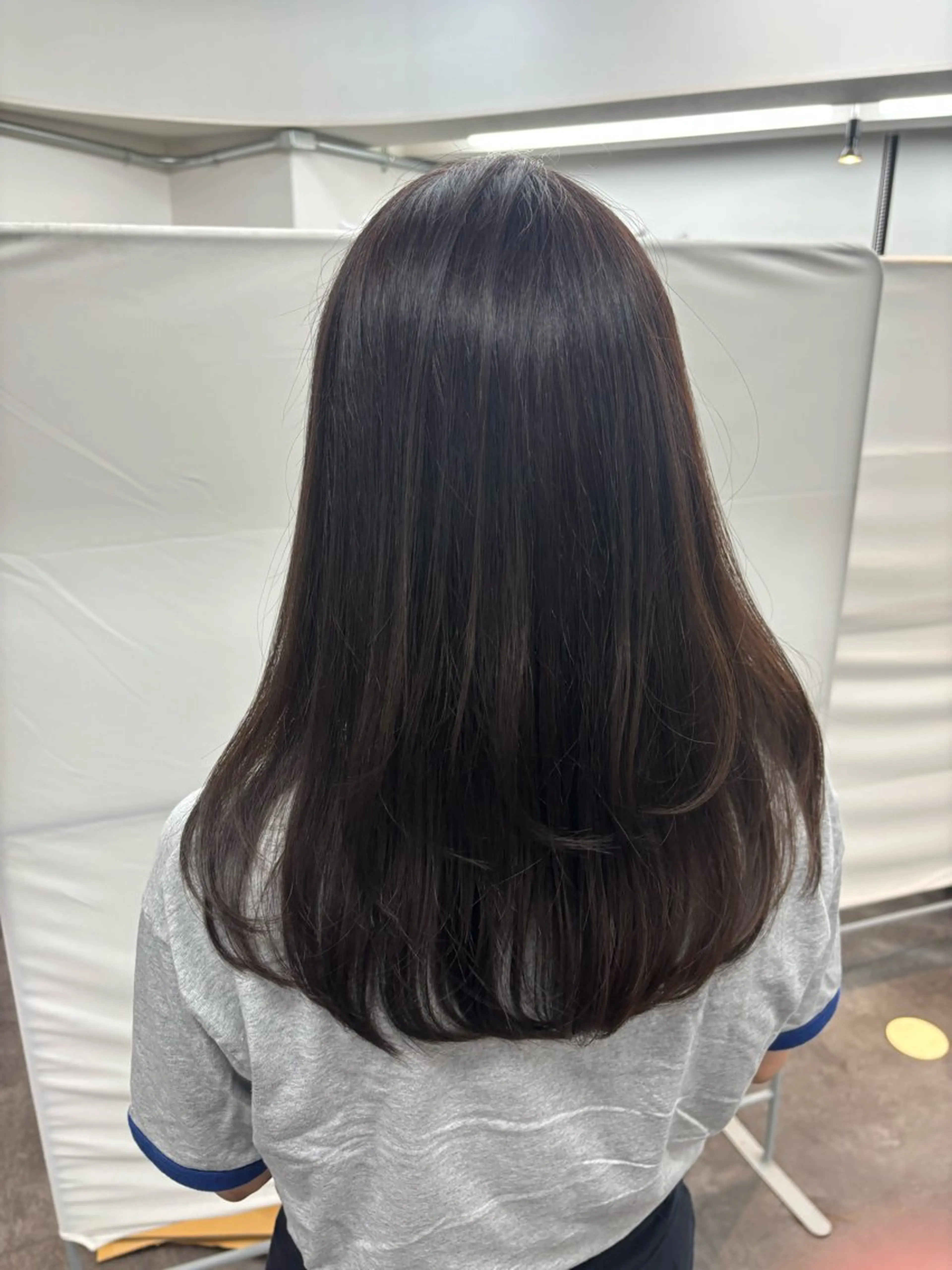 セミロング カラー 透明感カラー 透明感 カラー/国分寺のヘアスタイル