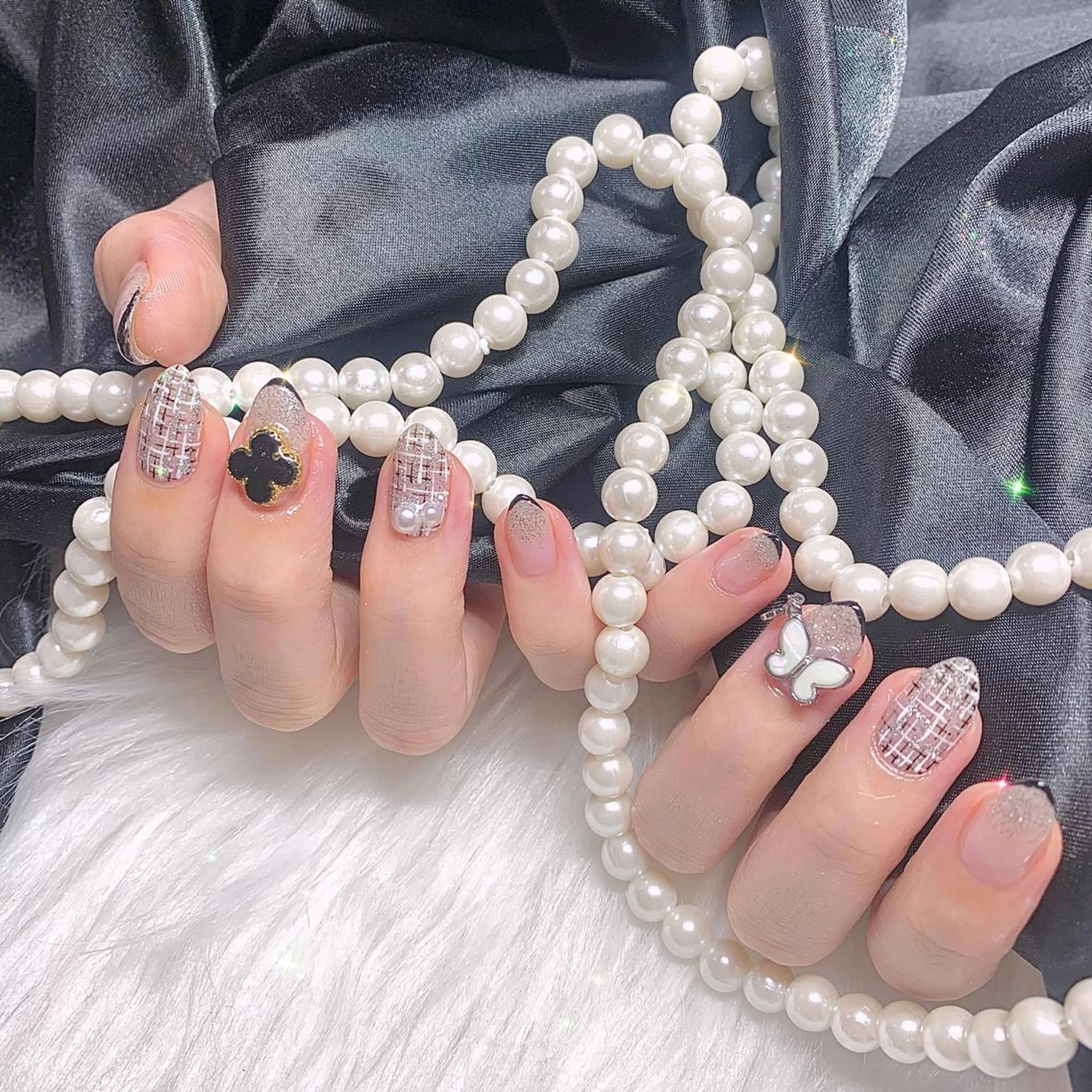 ネイル ツイードネイル élu by Noriko 前原のネイルデザイン