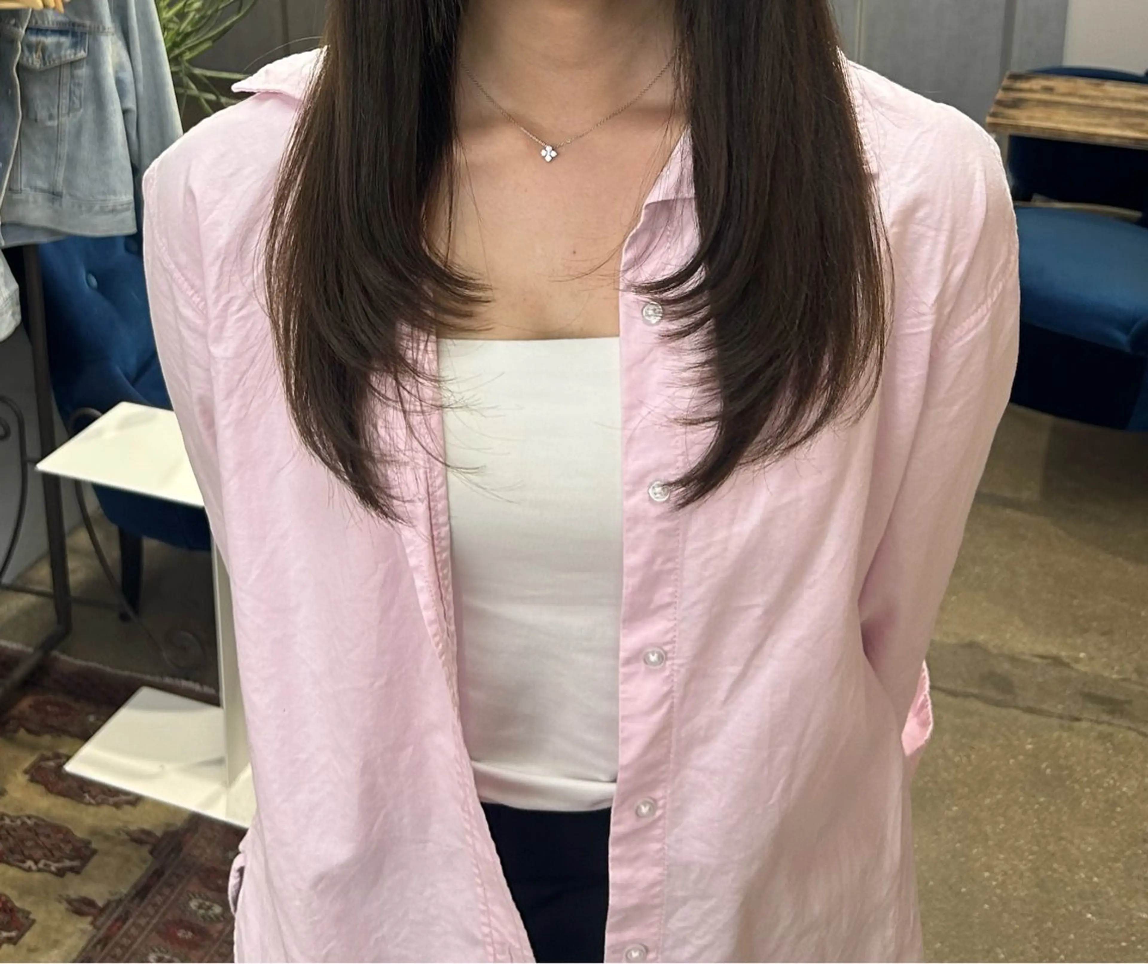 ロング レイヤーカット サワムラ ソナタのヘアスタイル