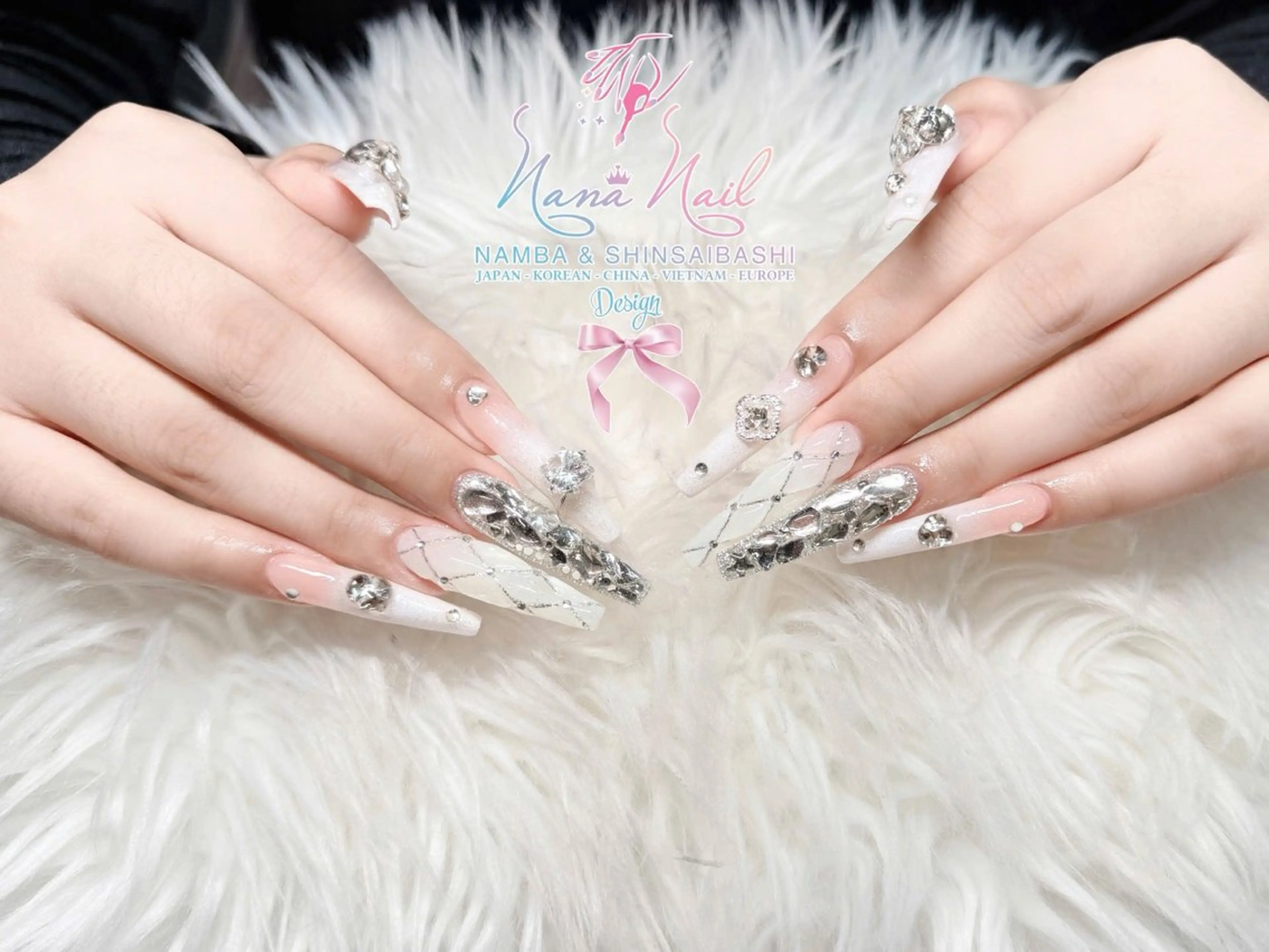 ネイル チークネイル 桜ネイル フラッシュネイル フットネイル ジェルネイル ハンドネイル リナネイル アメ村心斎橋店のネイルデザイン