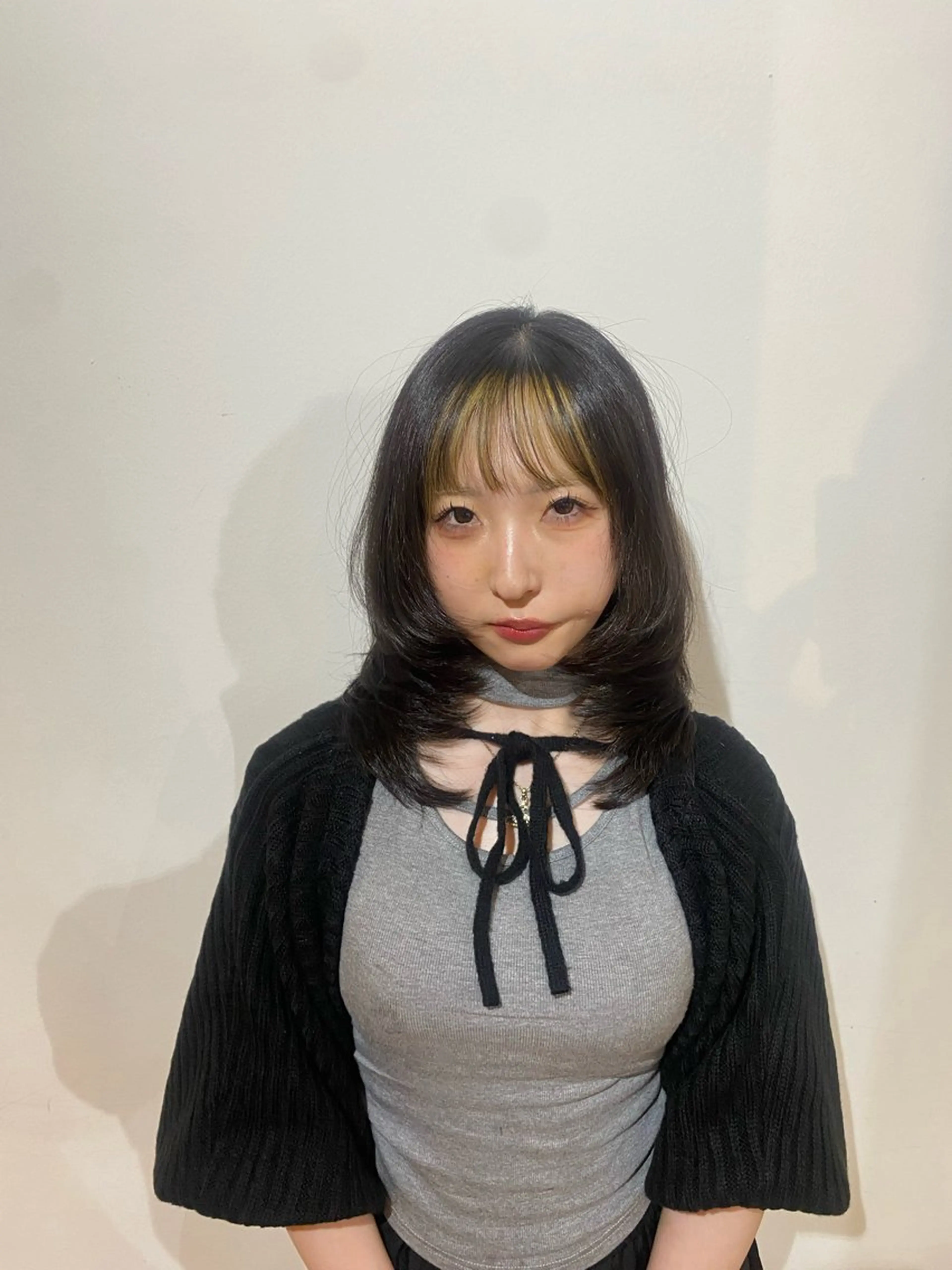 ミディアム ミディアムレイヤー レイヤーカット カット トリートメント 縮毛矯正とレイヤー カット/杉村凜汰郎のヘアスタイル