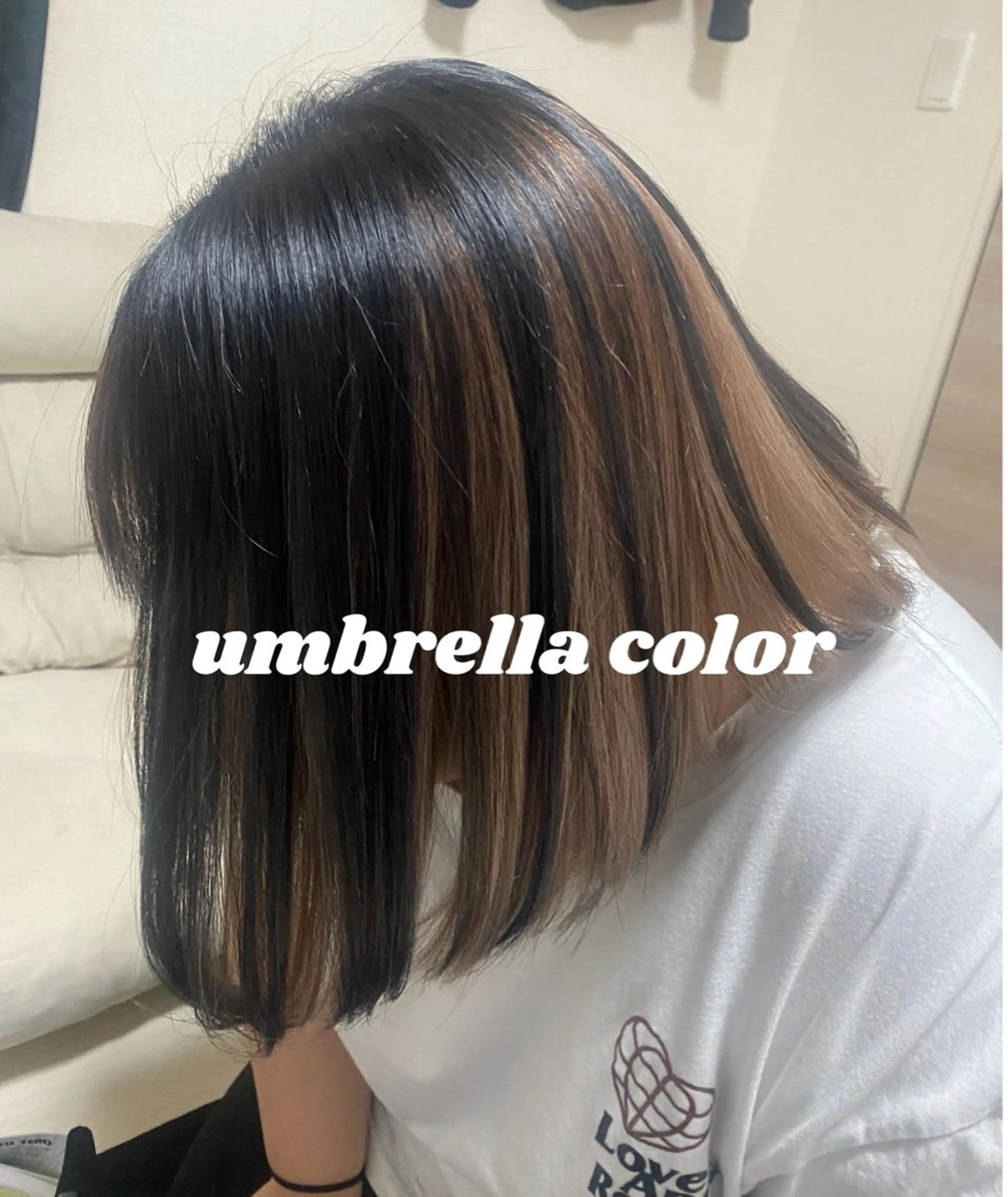 カラー ベージュカラー ブリーチ タカキ マユウのヘアスタイル