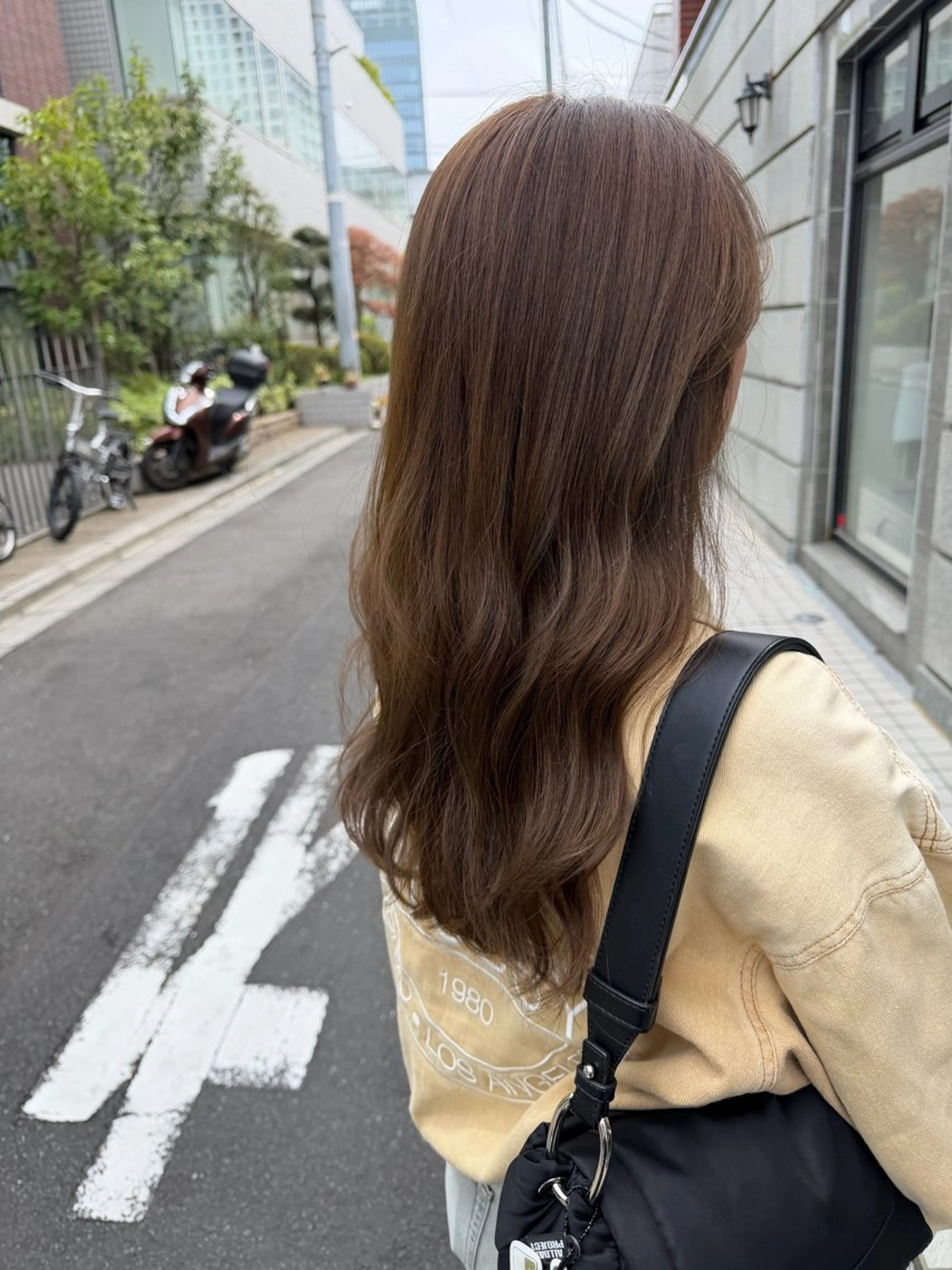 セミロング カラー ベージュカラー ブリーチ ヘーゼル ブリーチなしカラー カット ヘアカラー トリートメント ✨透明感カラー✨ 🦖佐々木未来🦕のヘアスタイル