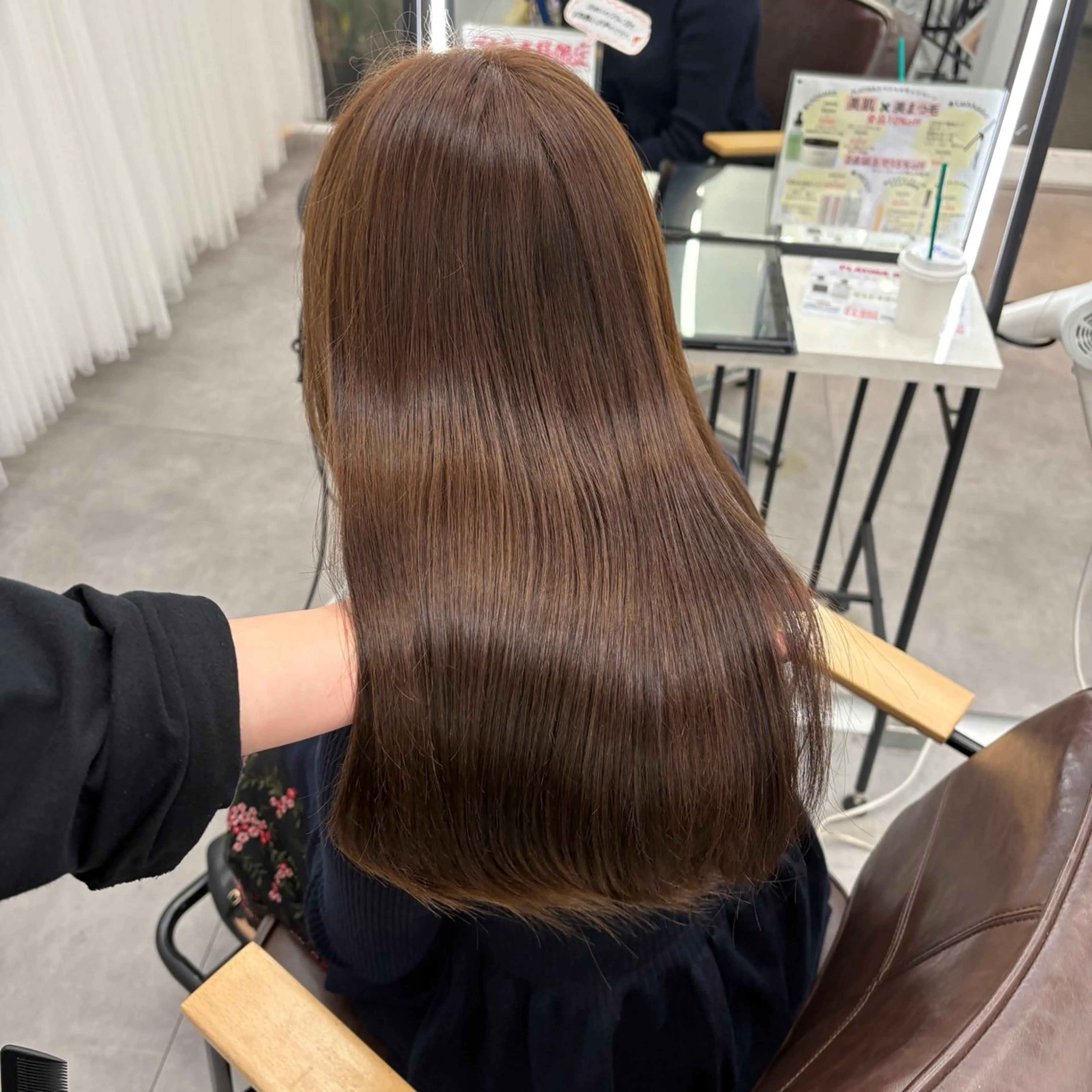 セミロング カラー ヘアカラー トリートメント Hina🫧透明感 /上品/モテ🫧のヘアスタイル