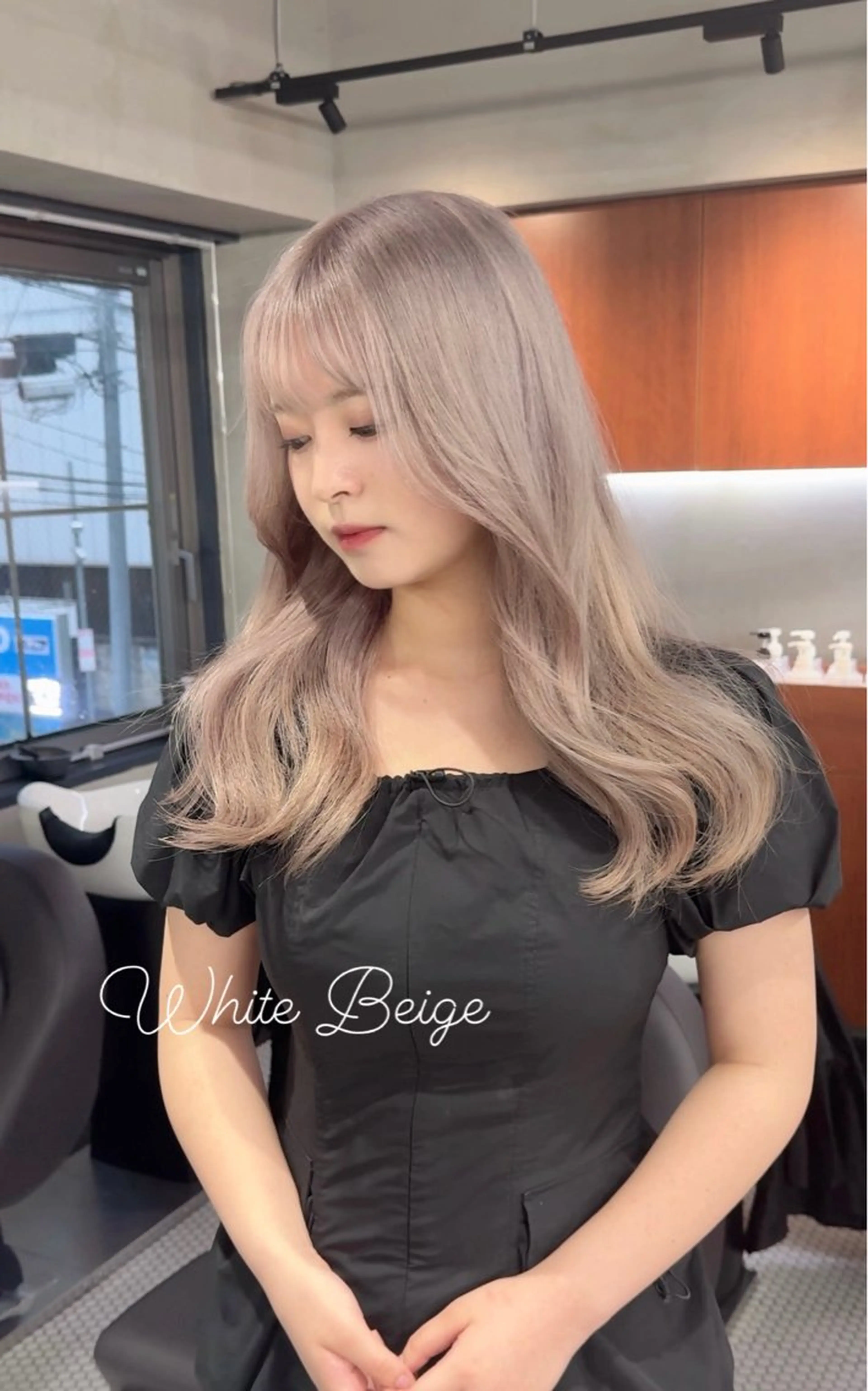 ロング カラー アッシュ ベージュカラー ブリーチ ブロンド ブラウンカラー カット ヘアカラー トリートメント ブリーチ　ハイトーン 特化🌈フジタハルキのヘアスタイル