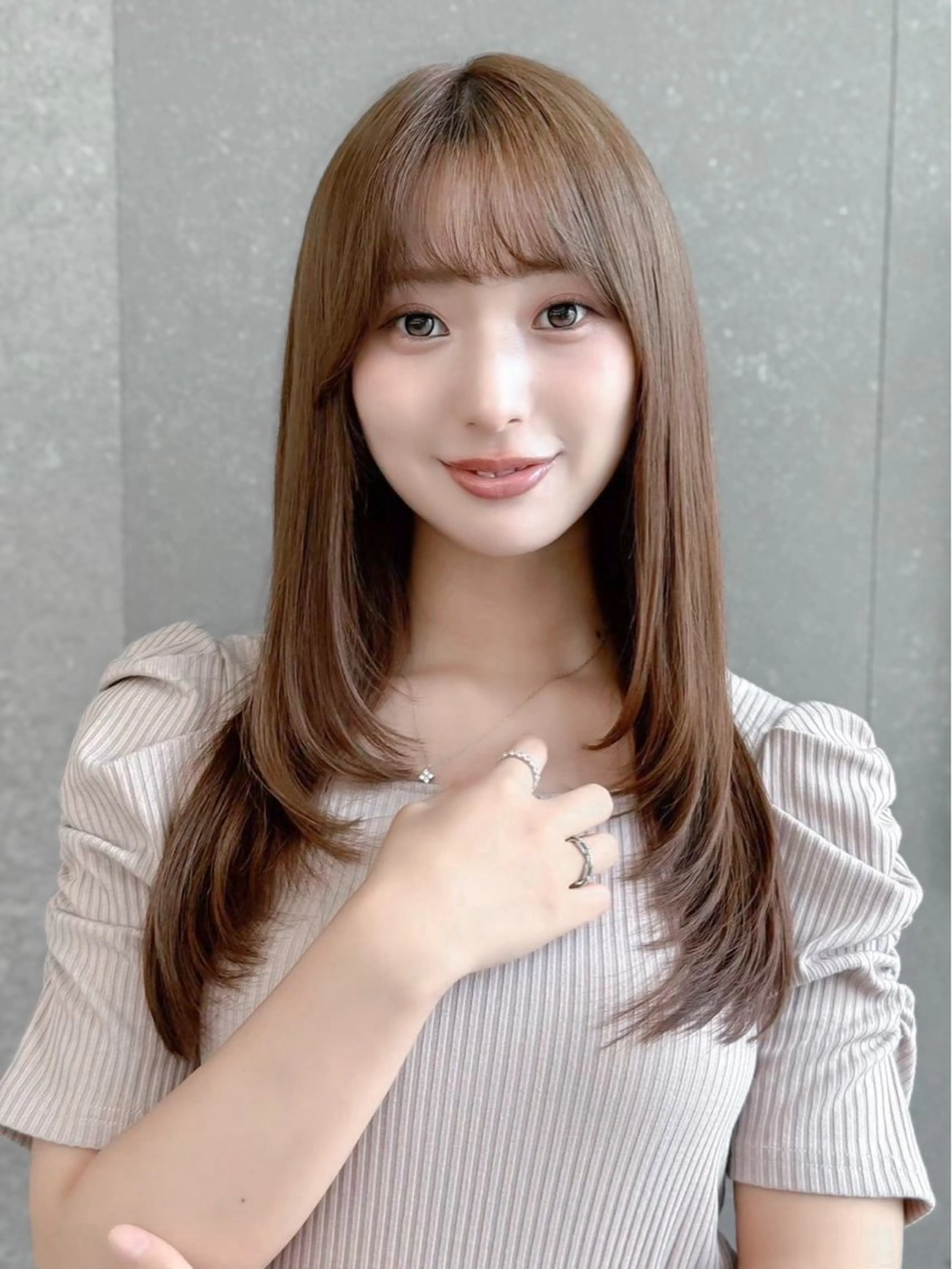 セミロング 髪質改善 縮毛矯正 失敗しないレイヤー/ 顔まわり☀️しゅうとのヘアスタイル