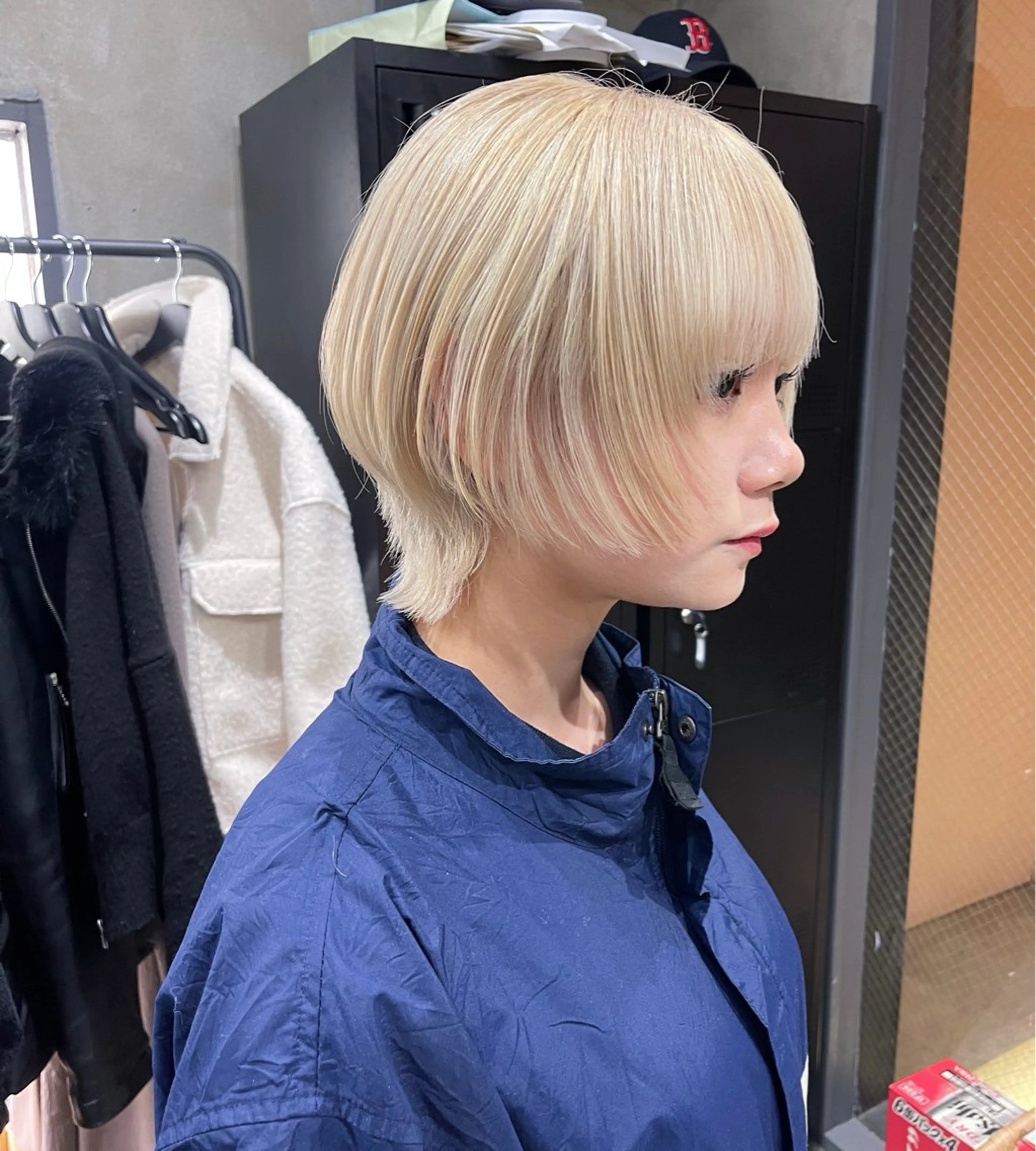 ショート ショートヘア ウルフカット ヘアカラー トリートメント AiM 大名　似合わせカットのヘアスタイル
