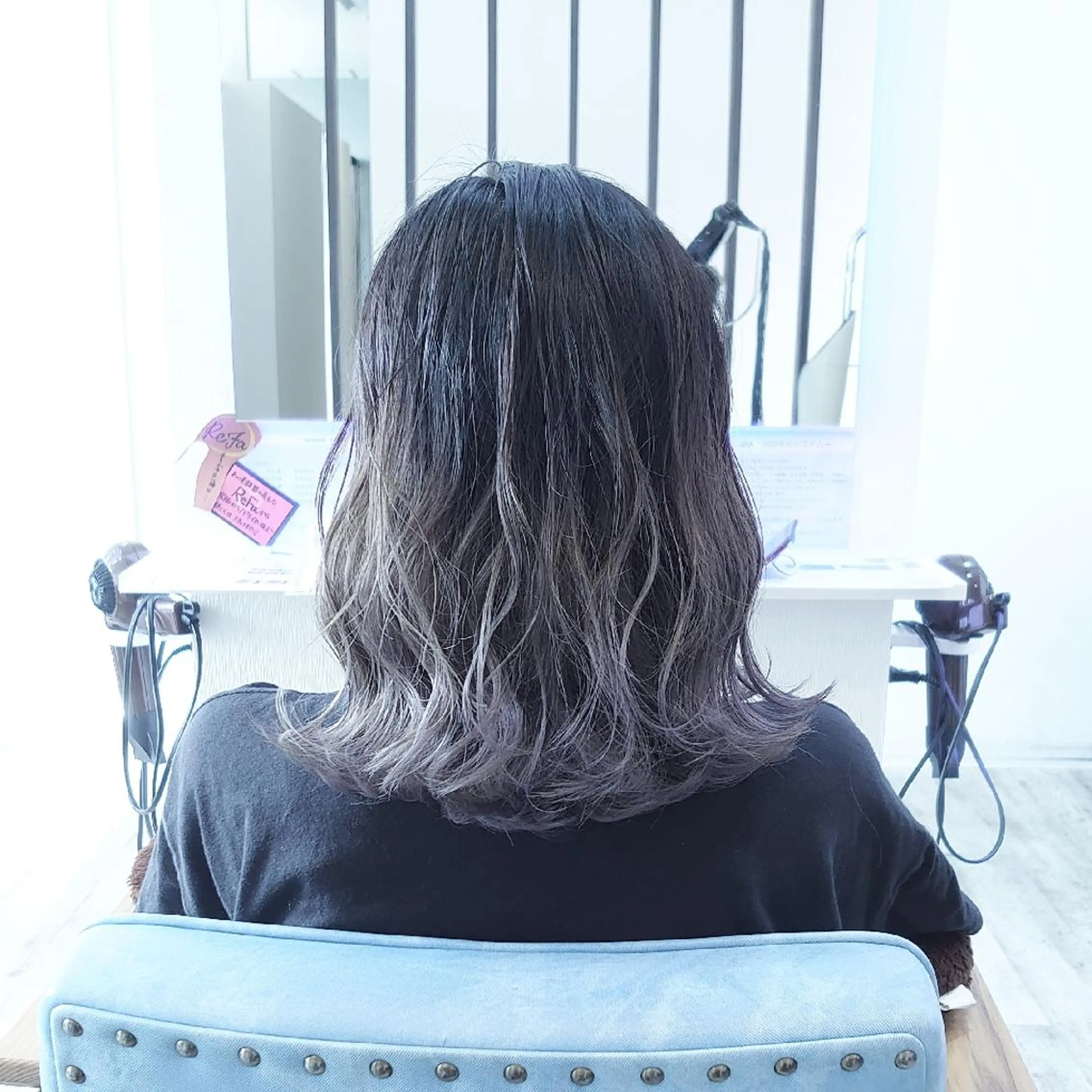 ミディアム カラー ヘアアレンジ ヘアカラー トリートメント 小林 伸行のヘアスタイル