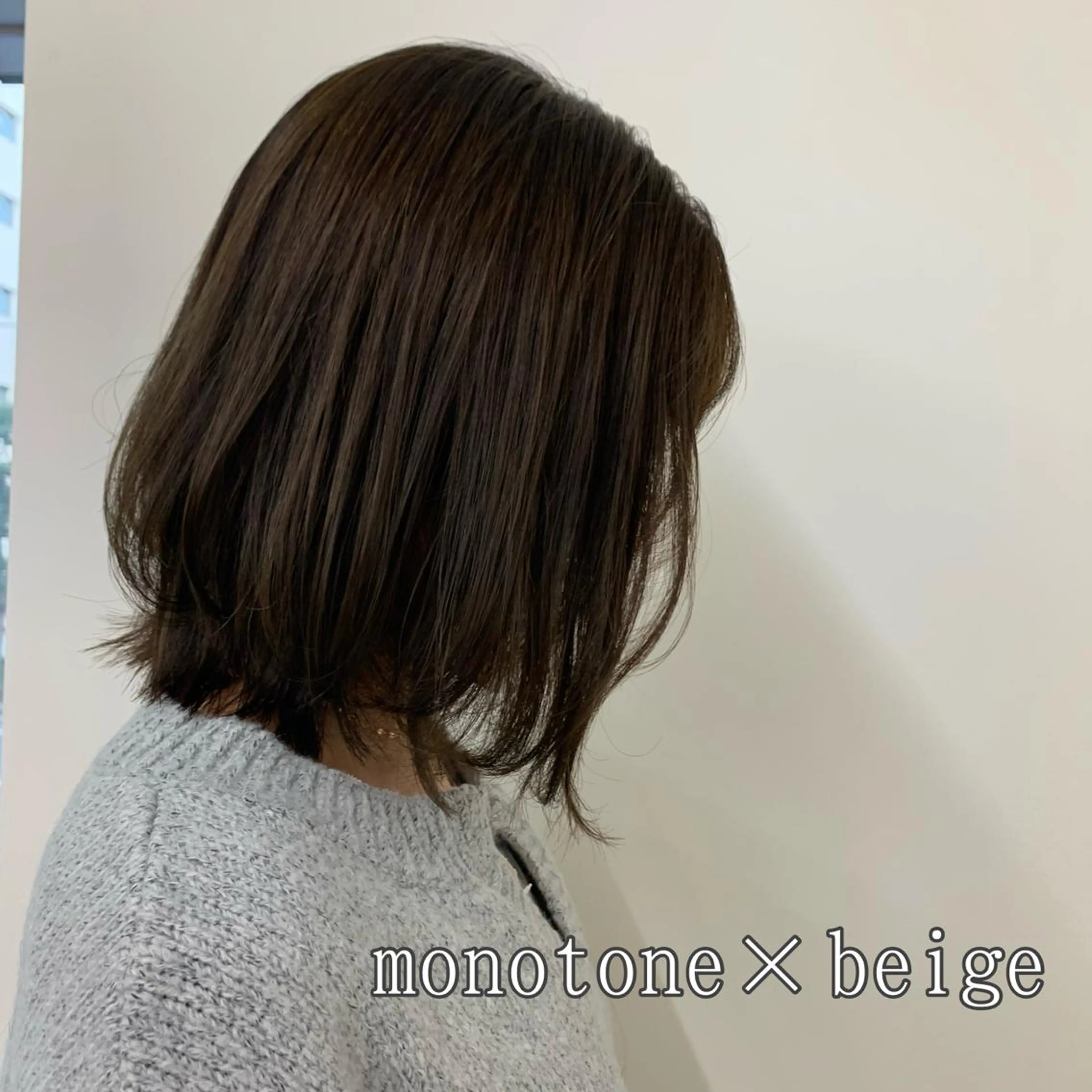 ミディアム レイヤーカット 🌿透け感カラーのヘアスタイル