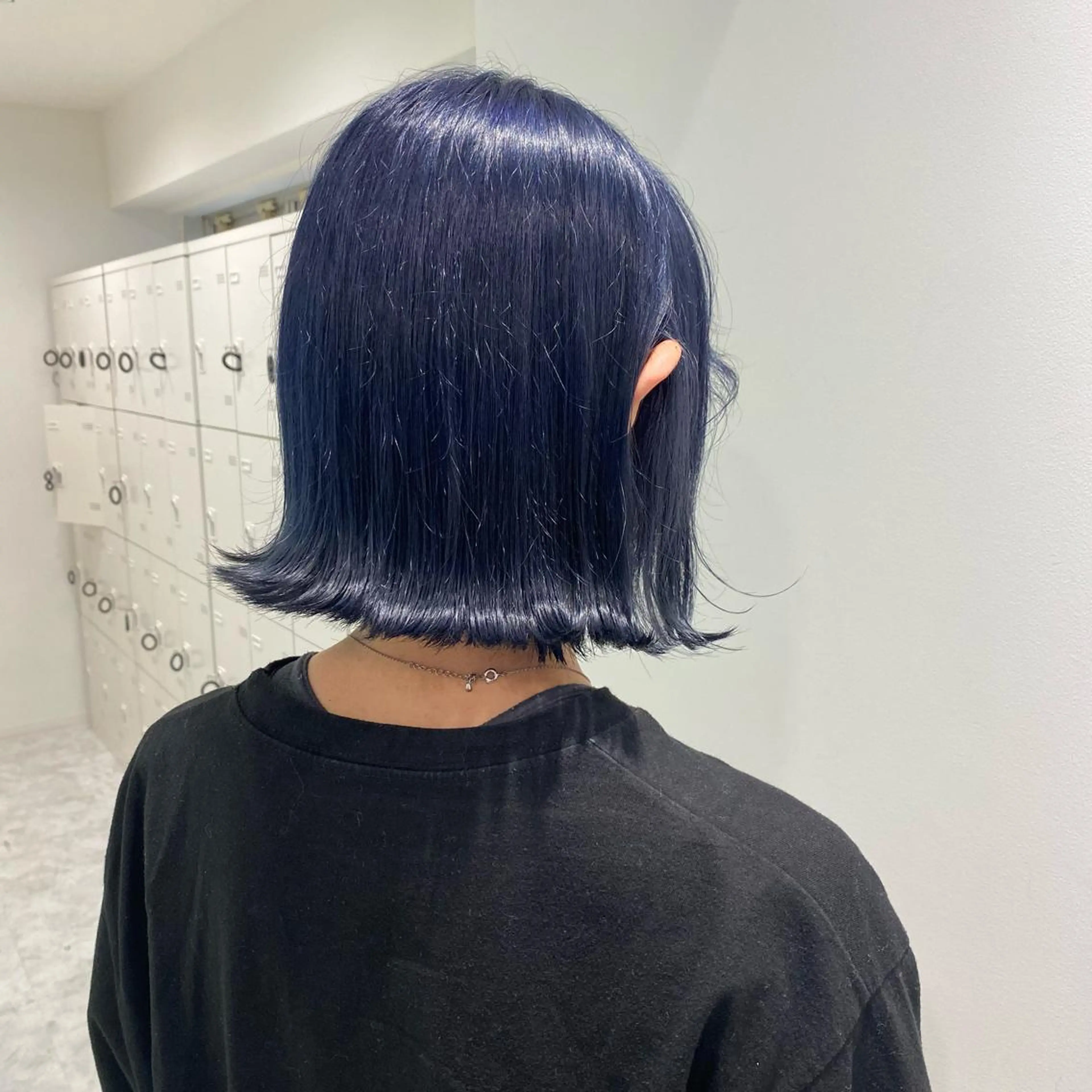 ショート カラー パーマ ヘアアレンジ メンズ キッズ ネイル マツエク・マツパ メンズブリーチ ブリーチ ブルーカラー ネイビーカラー ブルー Lumo所属・💖横浜ブリーチなし 💖MIHOのヘアスタイル