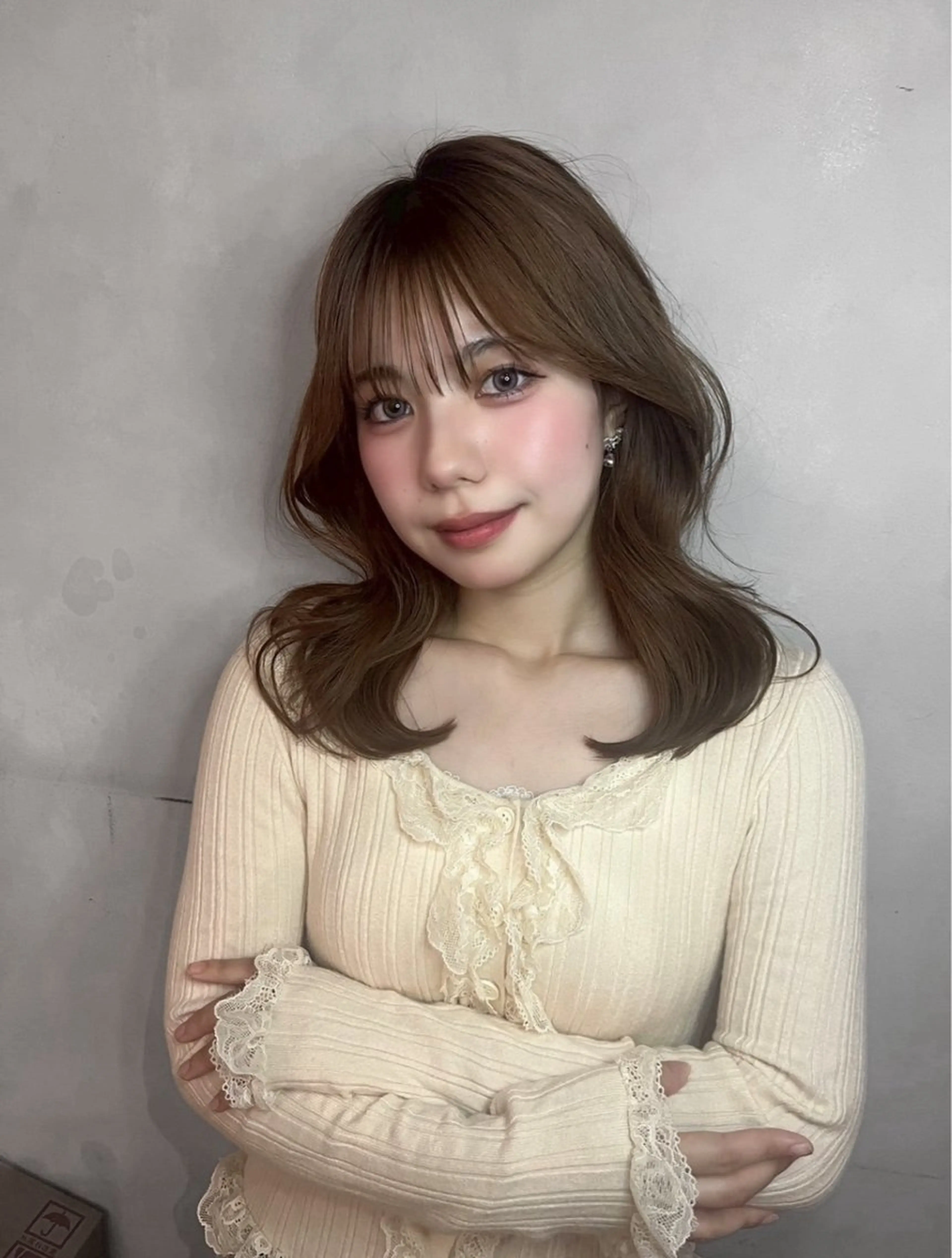 カラー ヘアアレンジ ショート/センタ ーパート/池袋ももなのヘアスタイル