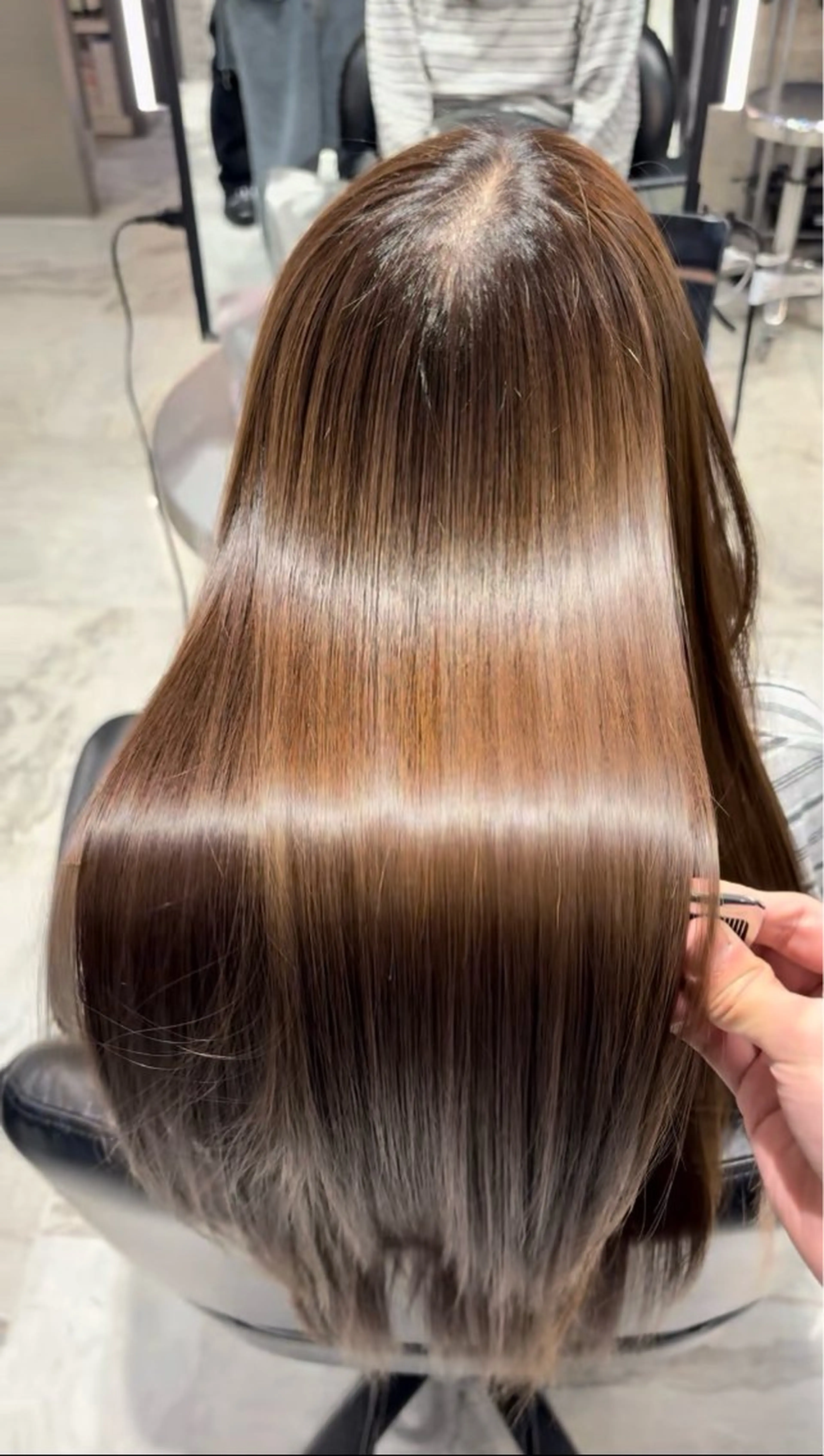 ロング ヘアカラー 縮毛矯正 トリートメント 韓国/髪質改善カラー /shutoのヘアスタイル