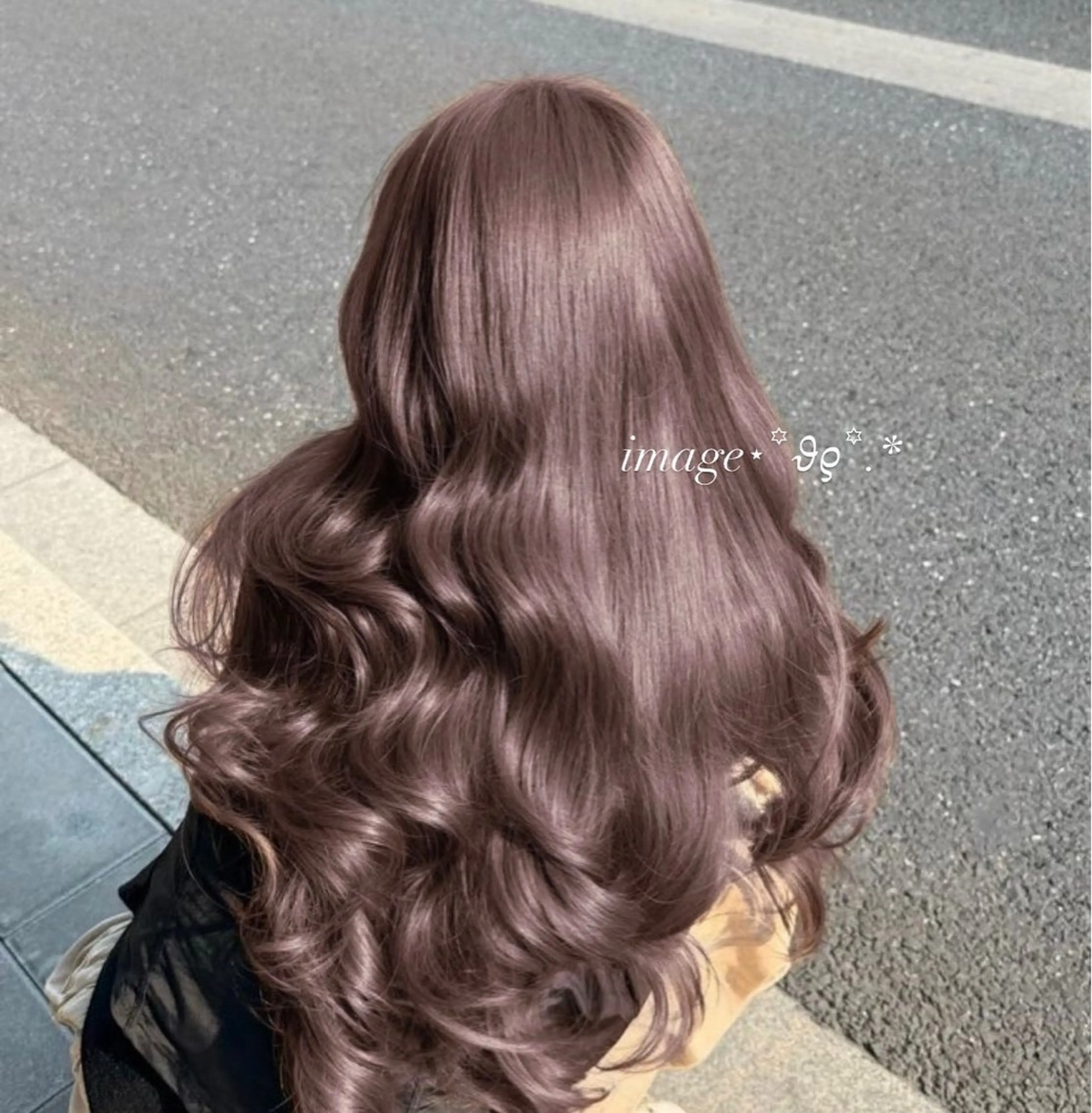 ロング ヘアカラー トリートメント 淡色ラベンダー♡ ニーナ🎀🦙のヘアスタイル