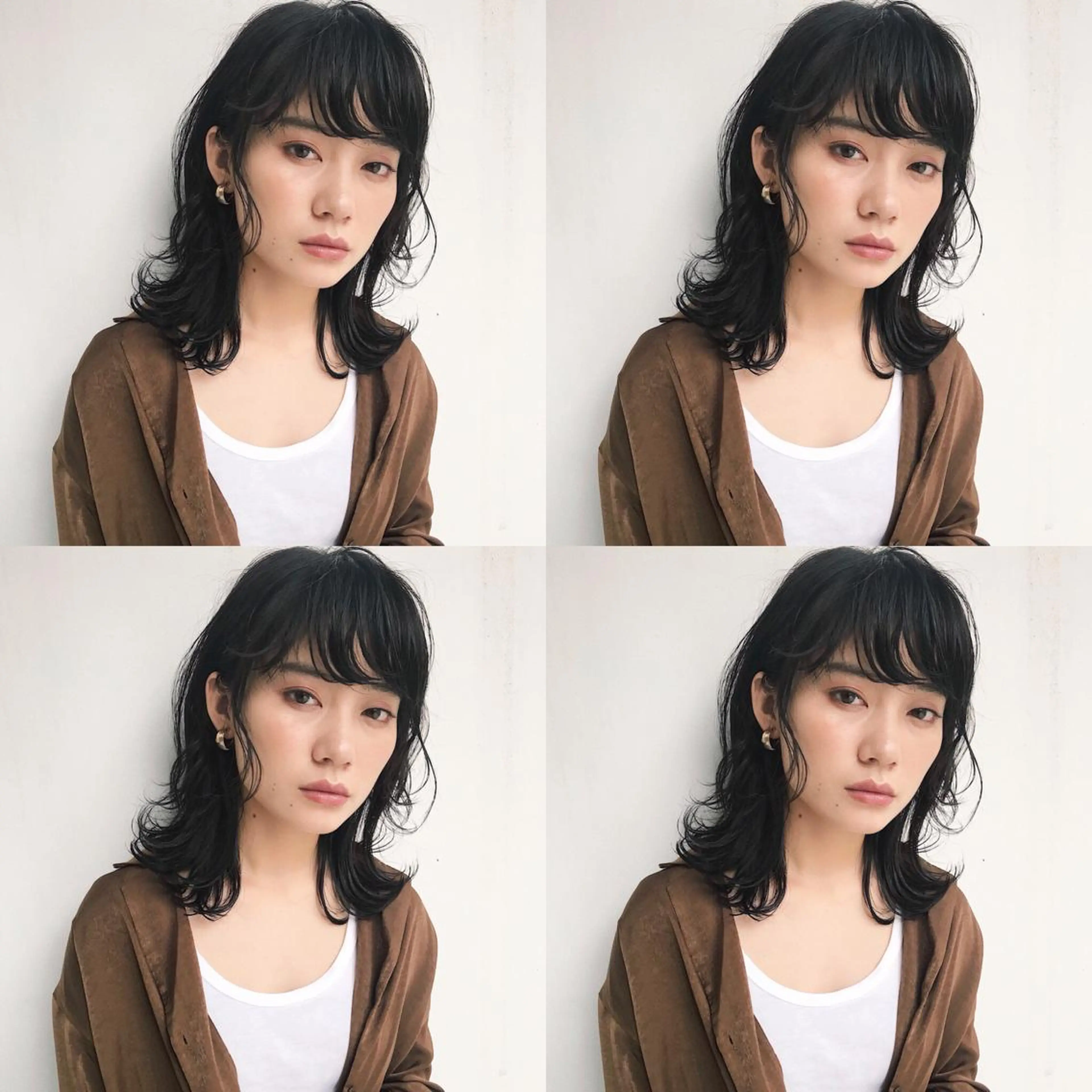 ミディアム カラー パーマ ヘアアレンジ ミディアムパーマ ヘアカラー トリートメント GOTODAY SHAiRE   SALON　青山所属・松田 亮葉のヘアスタイル