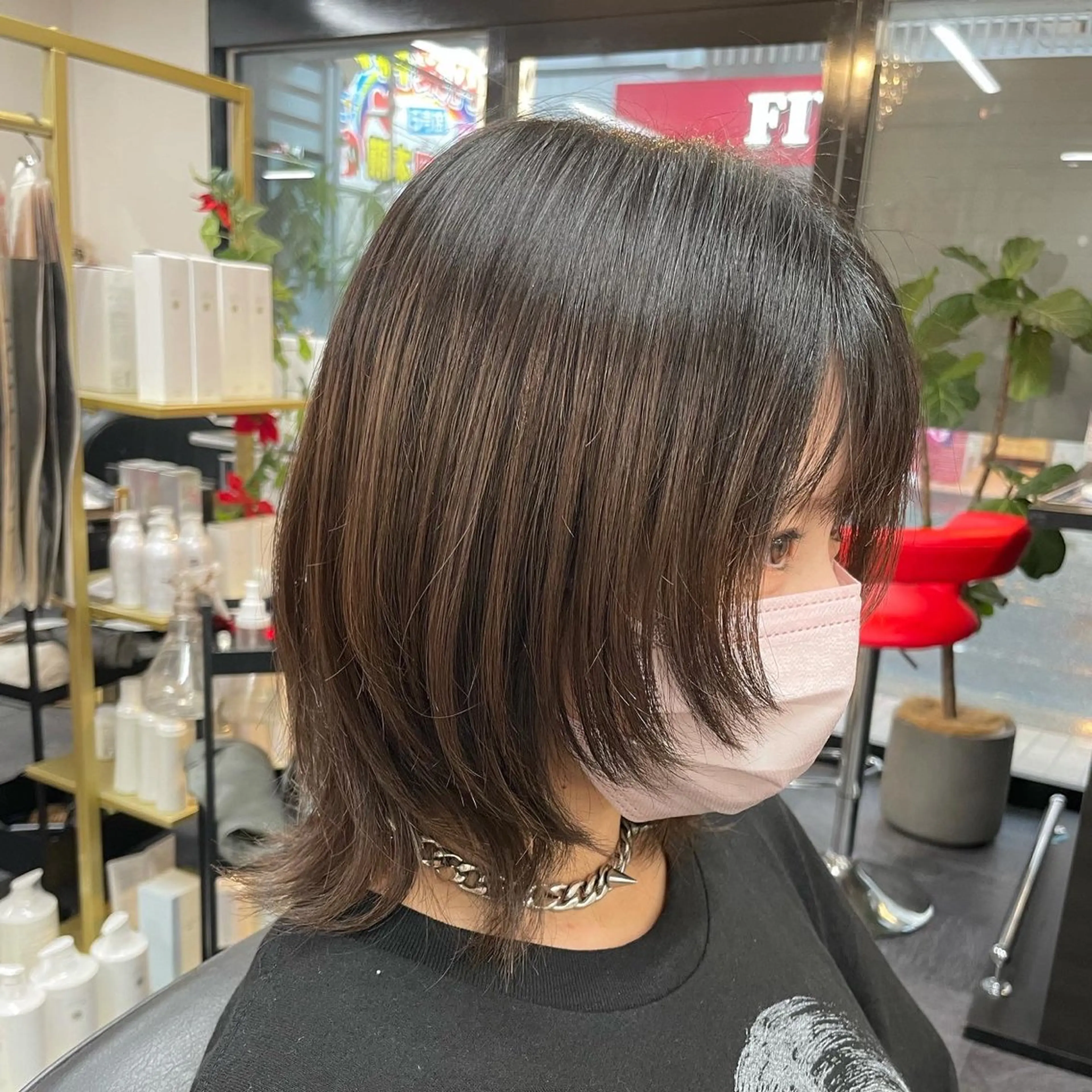 ミディアム トリートメント ウルフカット 檜皮 夢子のヘアスタイル