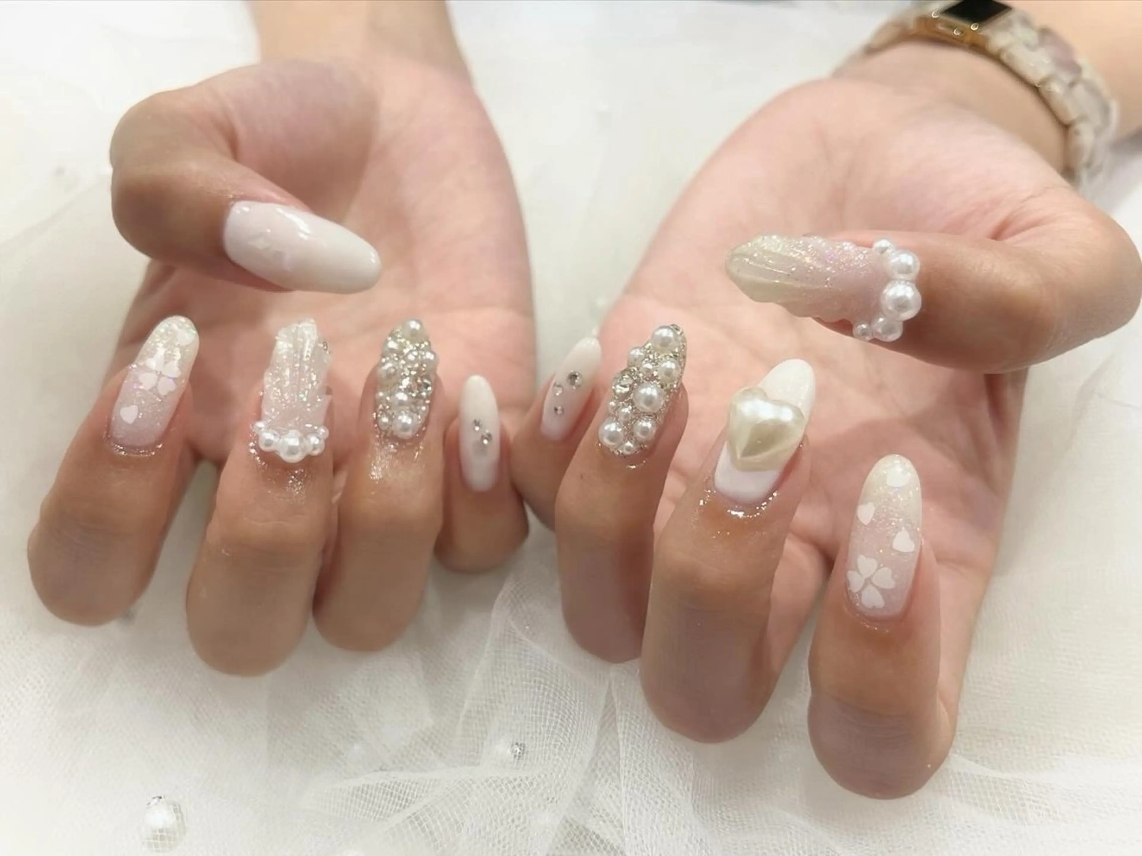 ネイル ゴージャス ハンドネイル Nail salon Cielel⟡Ayaのネイルデザイン