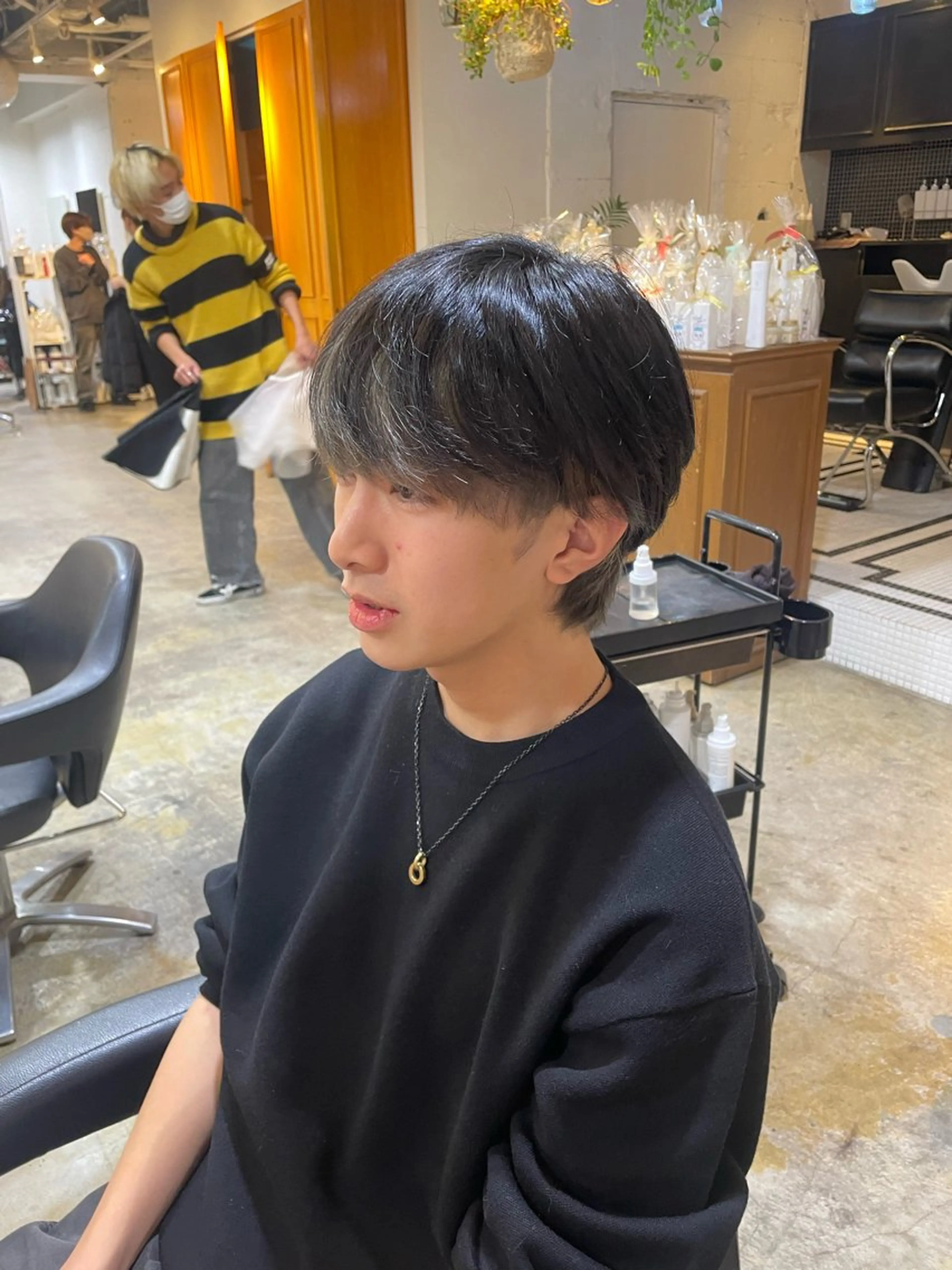 ミディアム カラー メンズ 韓国ヘア/wカラー レイヤー/RIN🎀のヘアスタイル