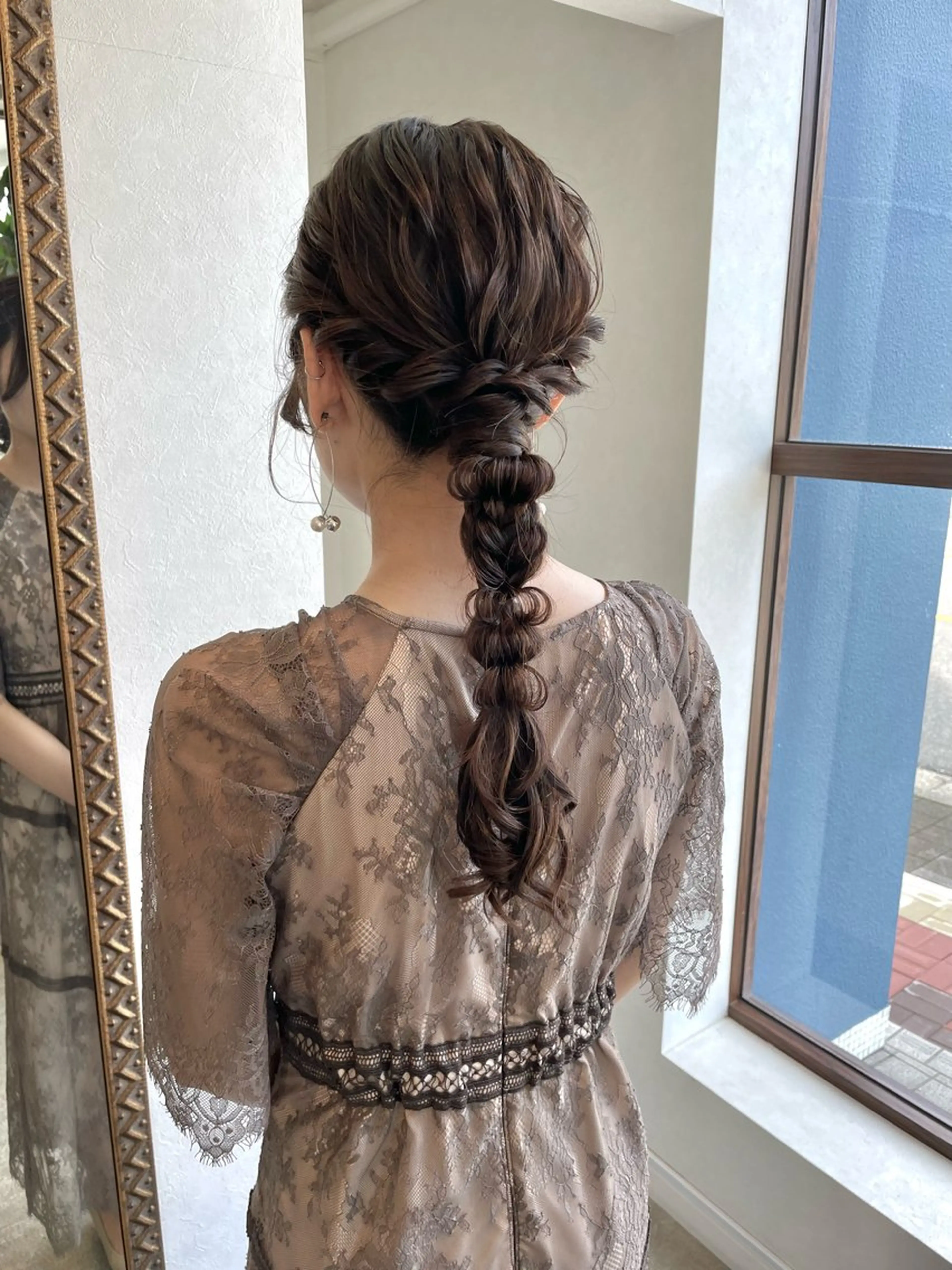 ミツキ/ 透明感カラー/セットのヘアスタイル