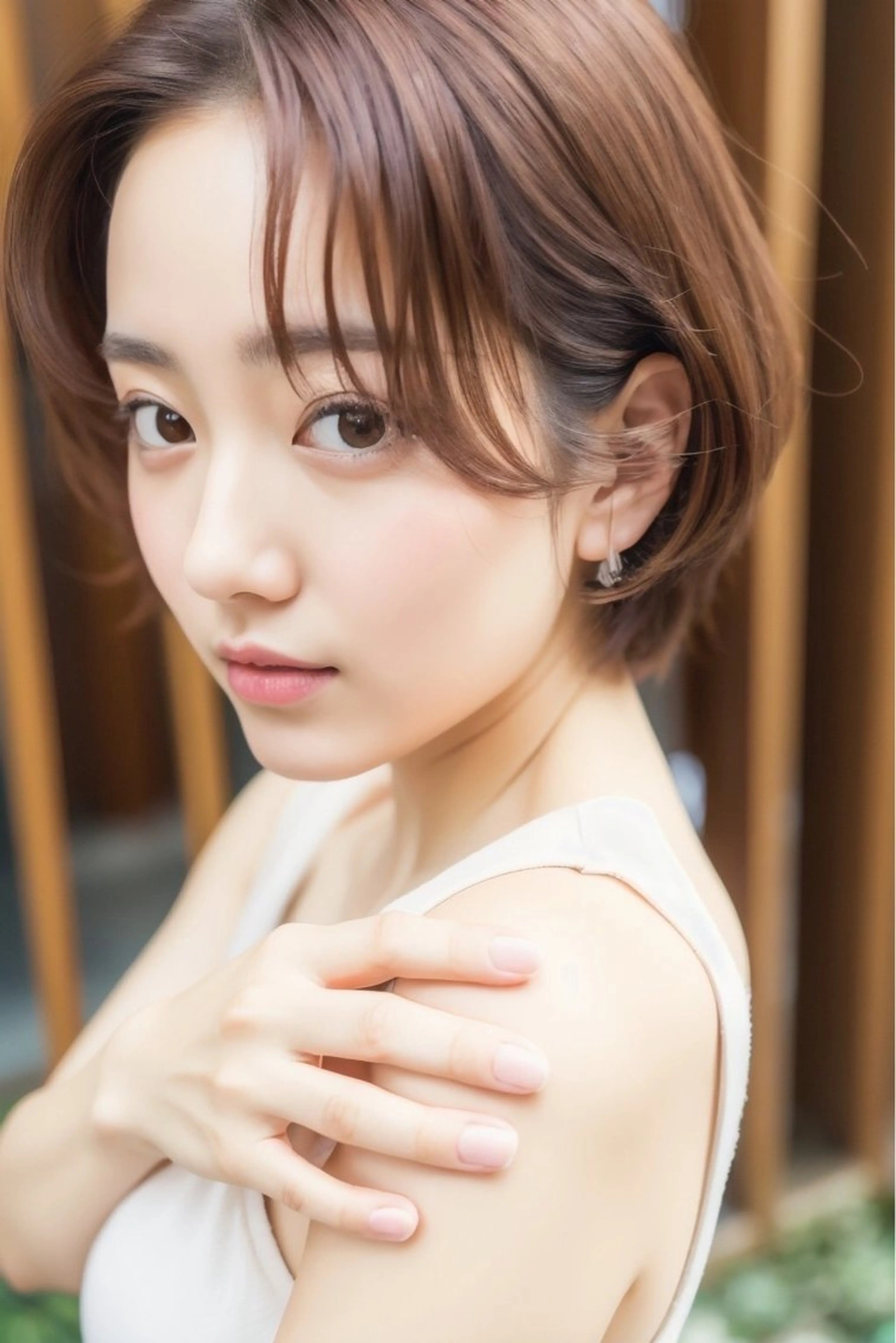 ショート カラー 韓国🇰🇷メンズ パーマクメユウキのヘアスタイル