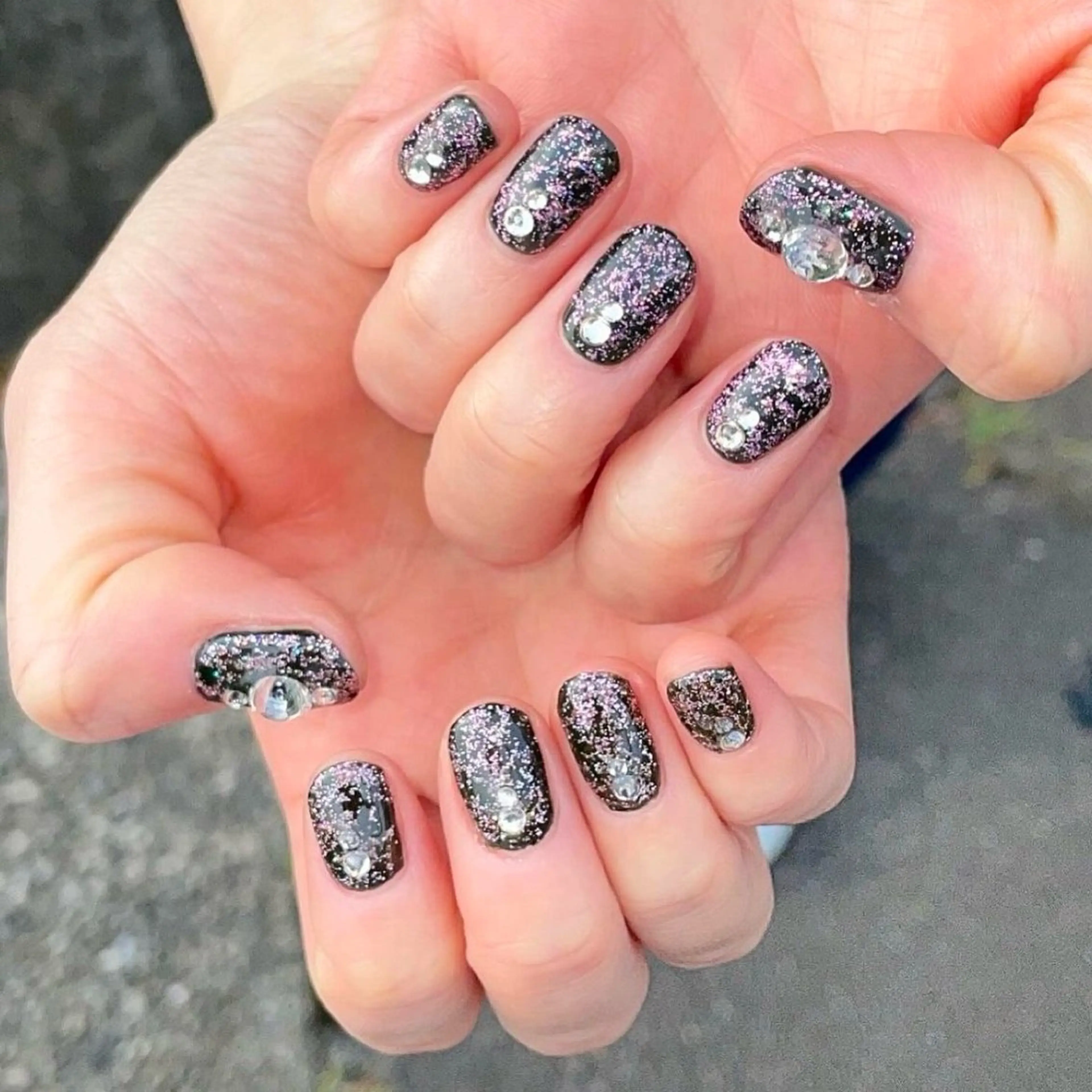 ロング カラー パーマ ヘアアレンジ メンズ ダークグリーン mona/ ストレートスタイル✨のヘアスタイル