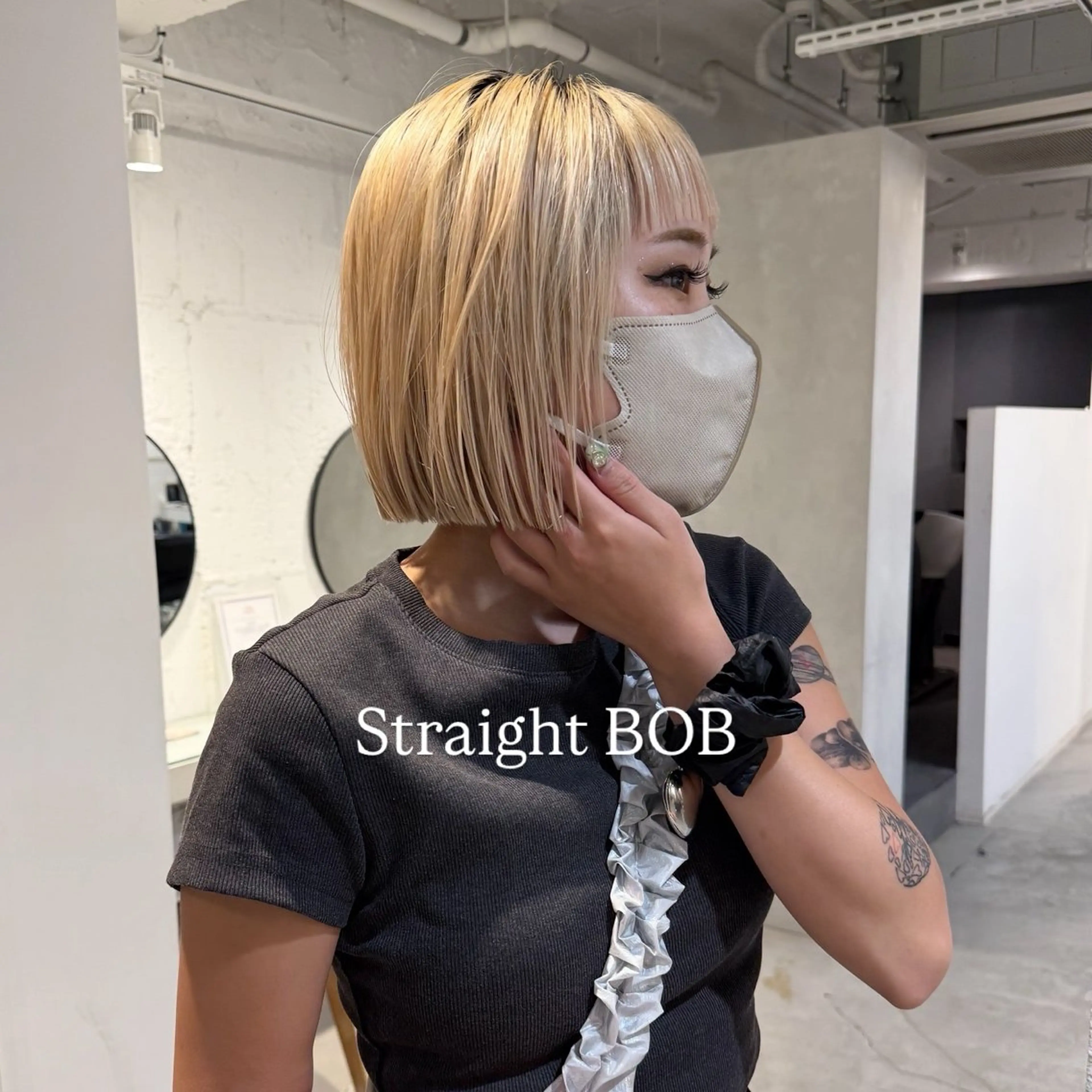 ショート カラー カット ヘアカラー 切りっぱなしBOB 職人💜Anzuのヘアスタイル