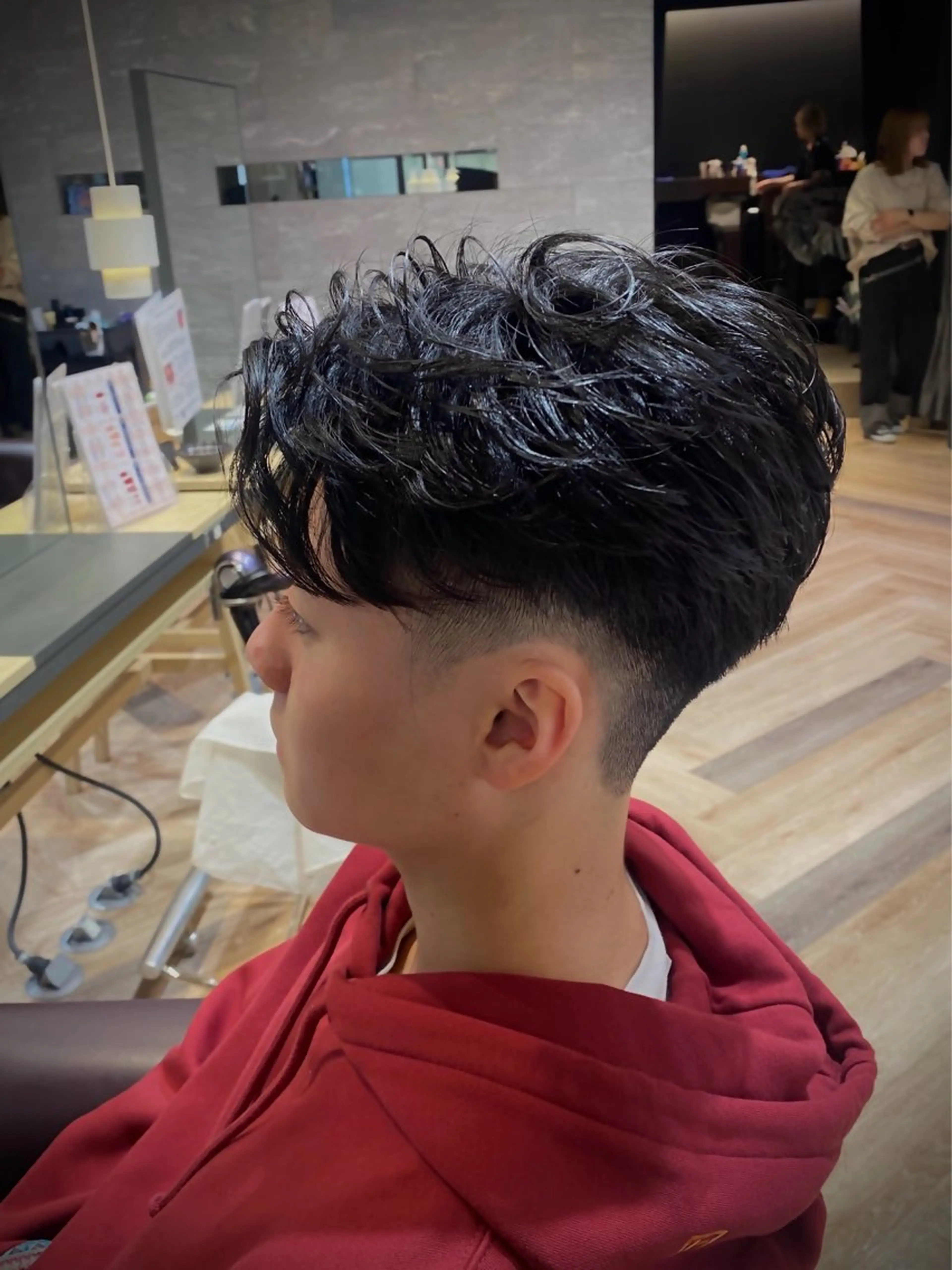 メンズ メンズ特化/フェザー /パーマ/伊勢元のヘアスタイル