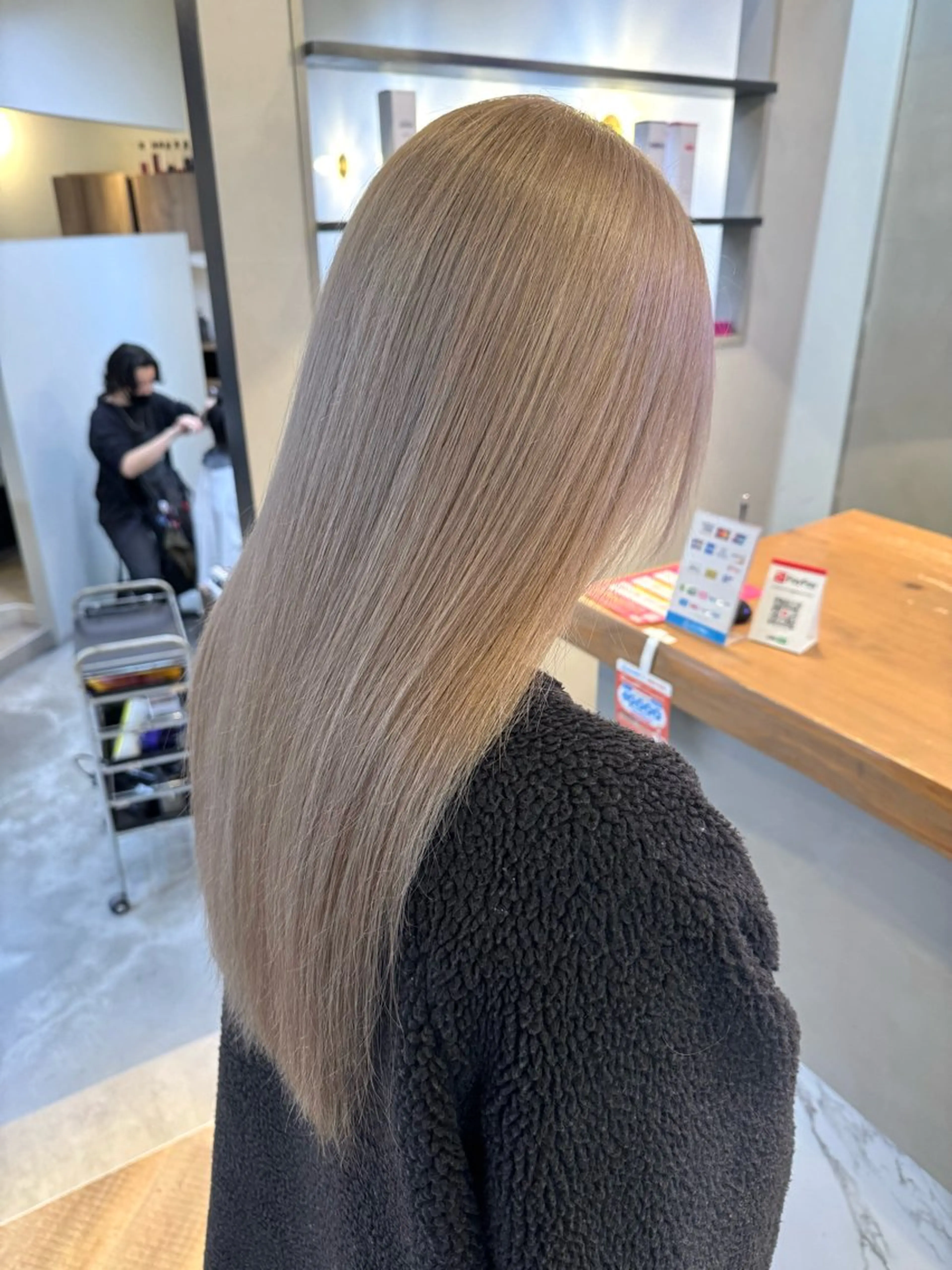 セミロング カラー ヘアカラー トリートメント 16日~benji 福間店です　長木のヘアスタイル