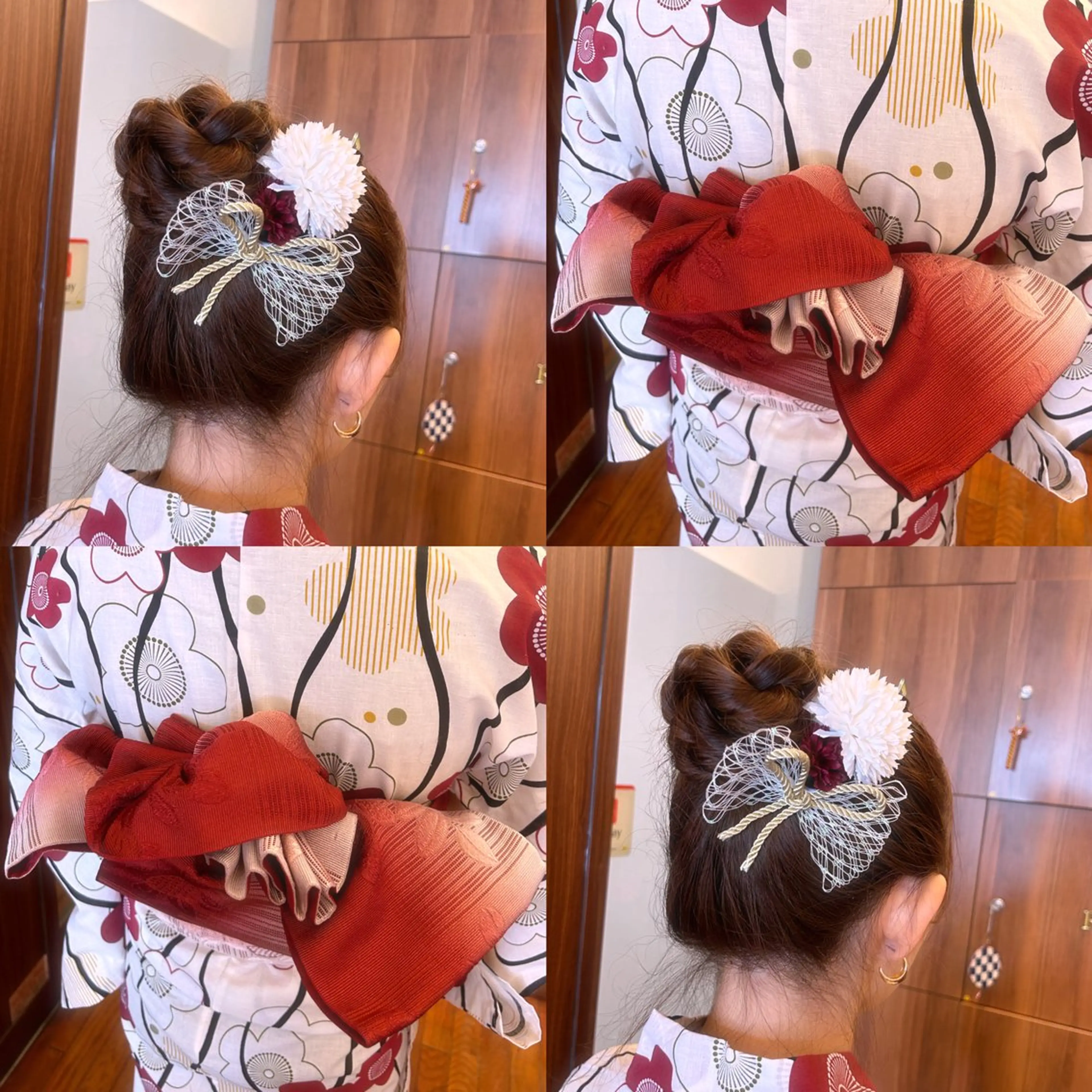 ヘアアレンジ お団子ヘア 浴衣 三瓶 公子のヘアスタイル