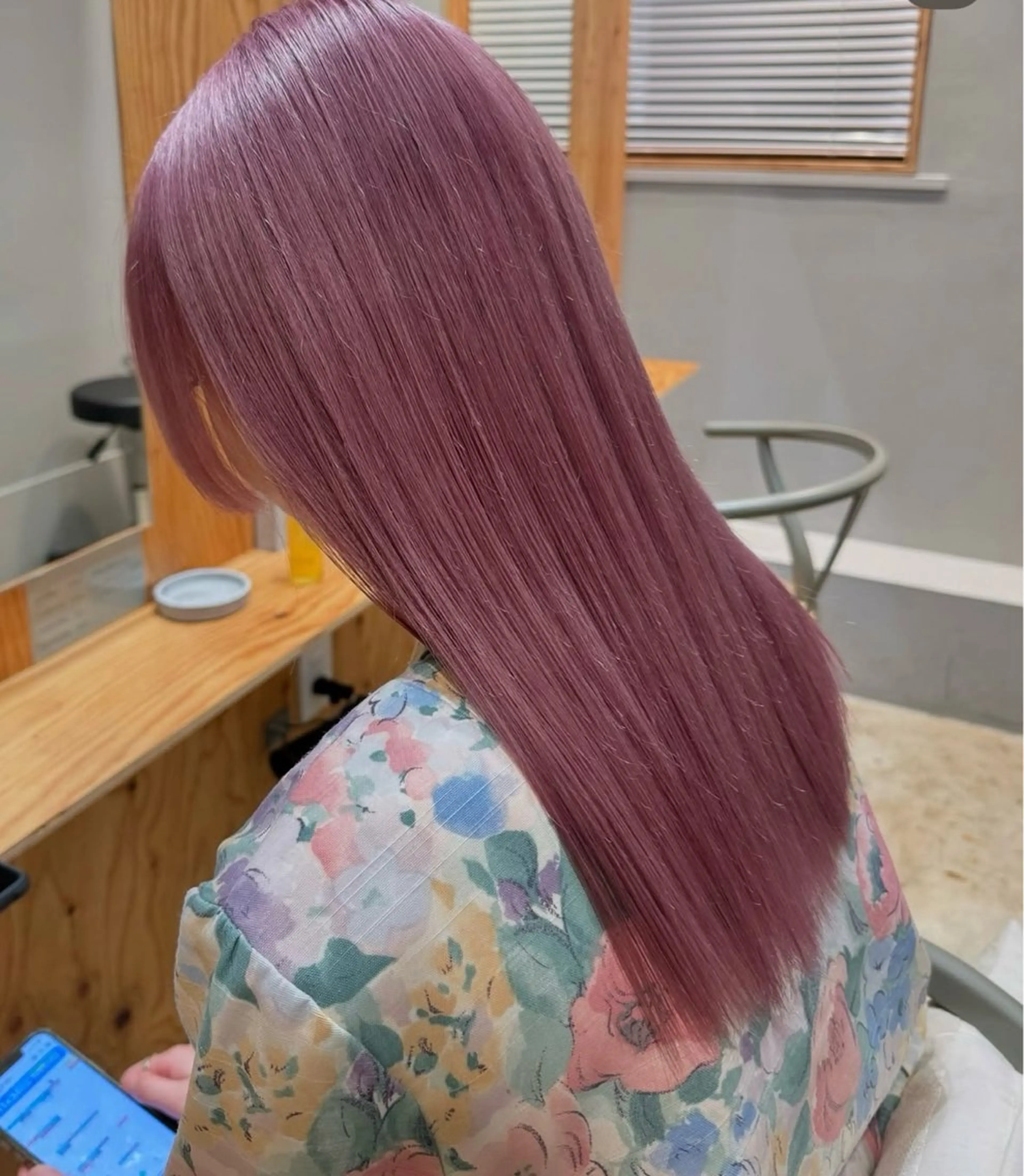 セミロング カラー 透明感/暖色カラー ミウのヘアスタイル
