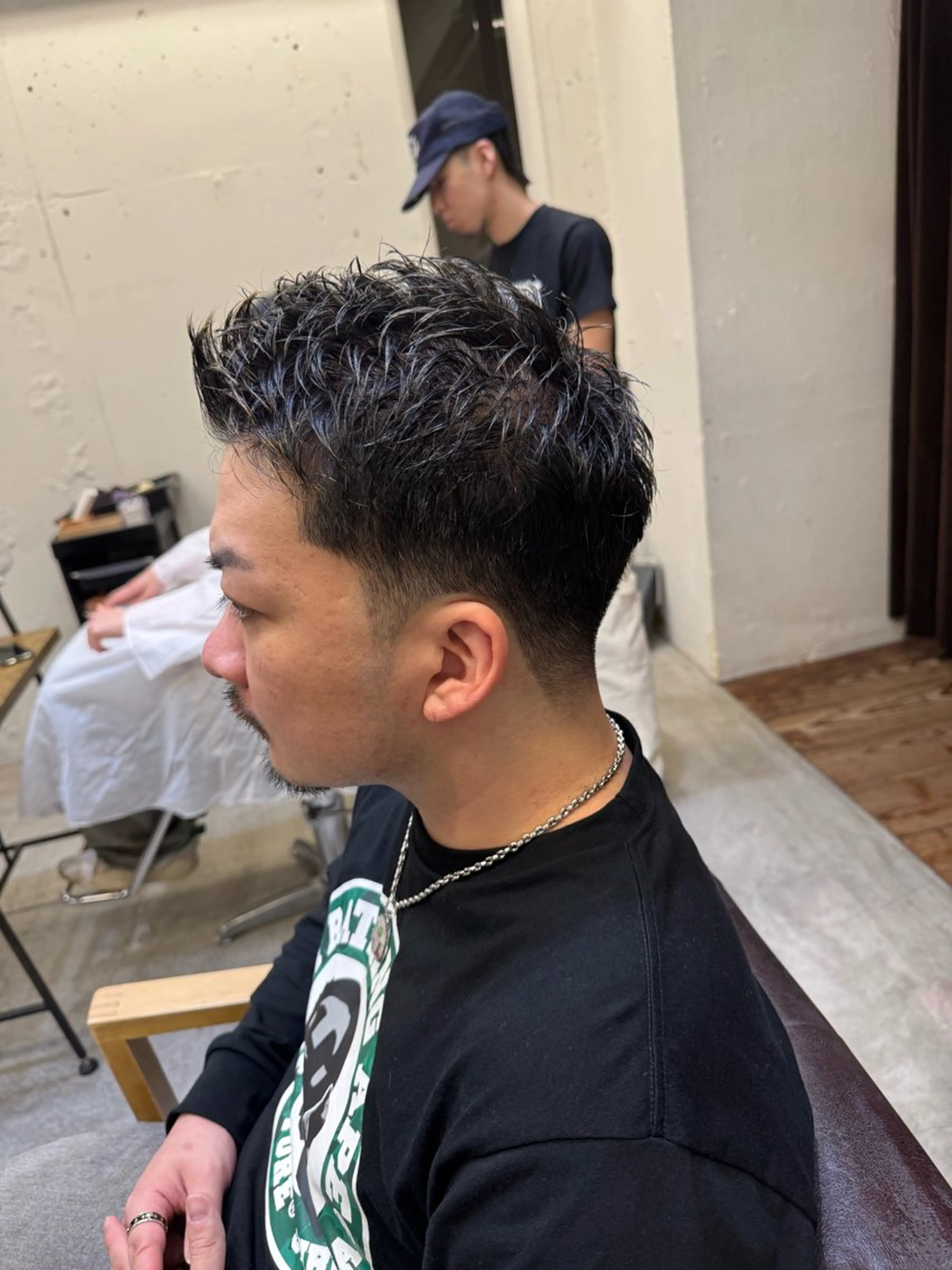 ショート メンズ フェードカット メンズパーマ メンズショート スキンフェード スパイキーショート カット トリートメント 💈メンズ特化💈 TASUKUのヘアスタイル