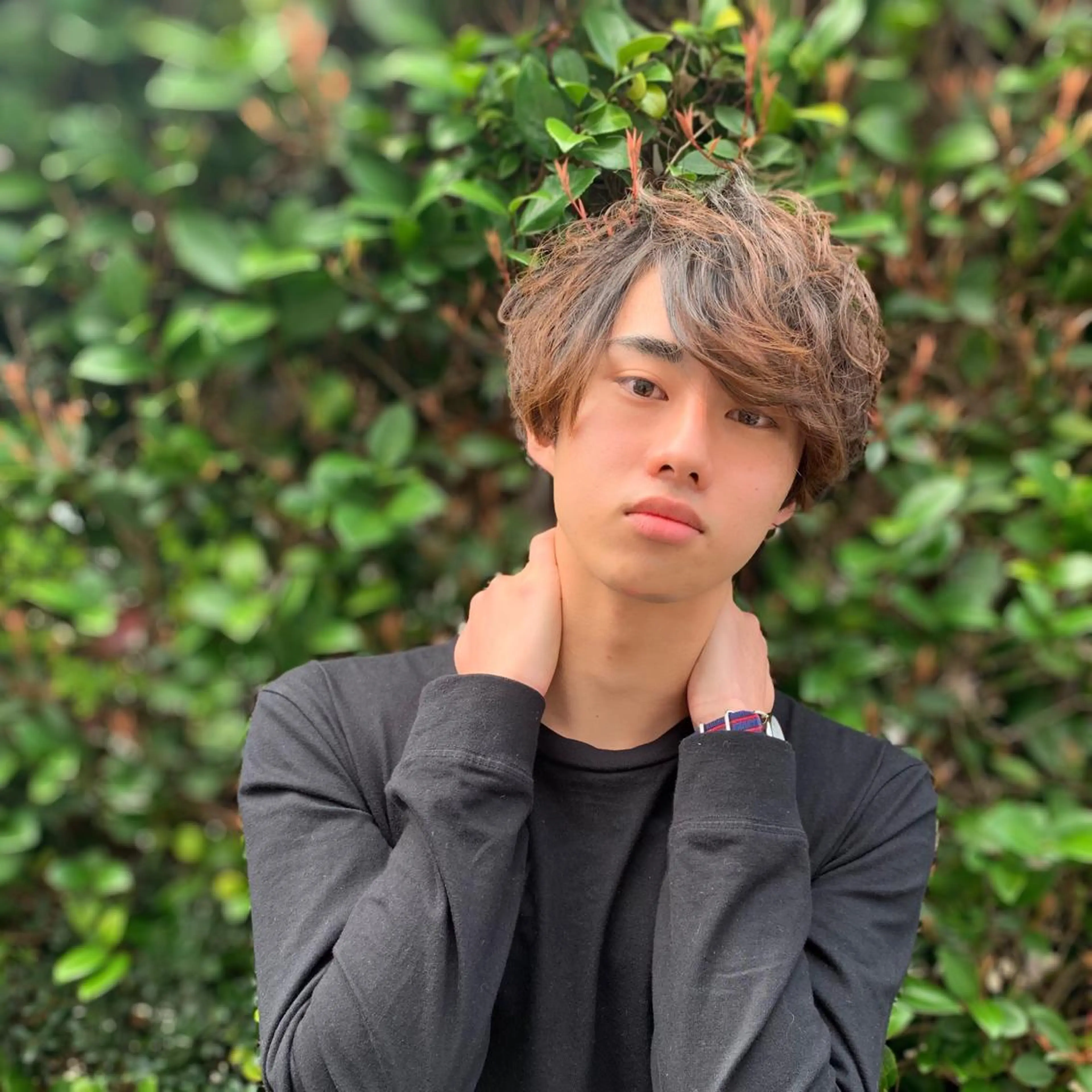 ショート パーマ メンズ ヘアカラー 柏メンズカットパーマ NO.1タイチのヘアスタイル