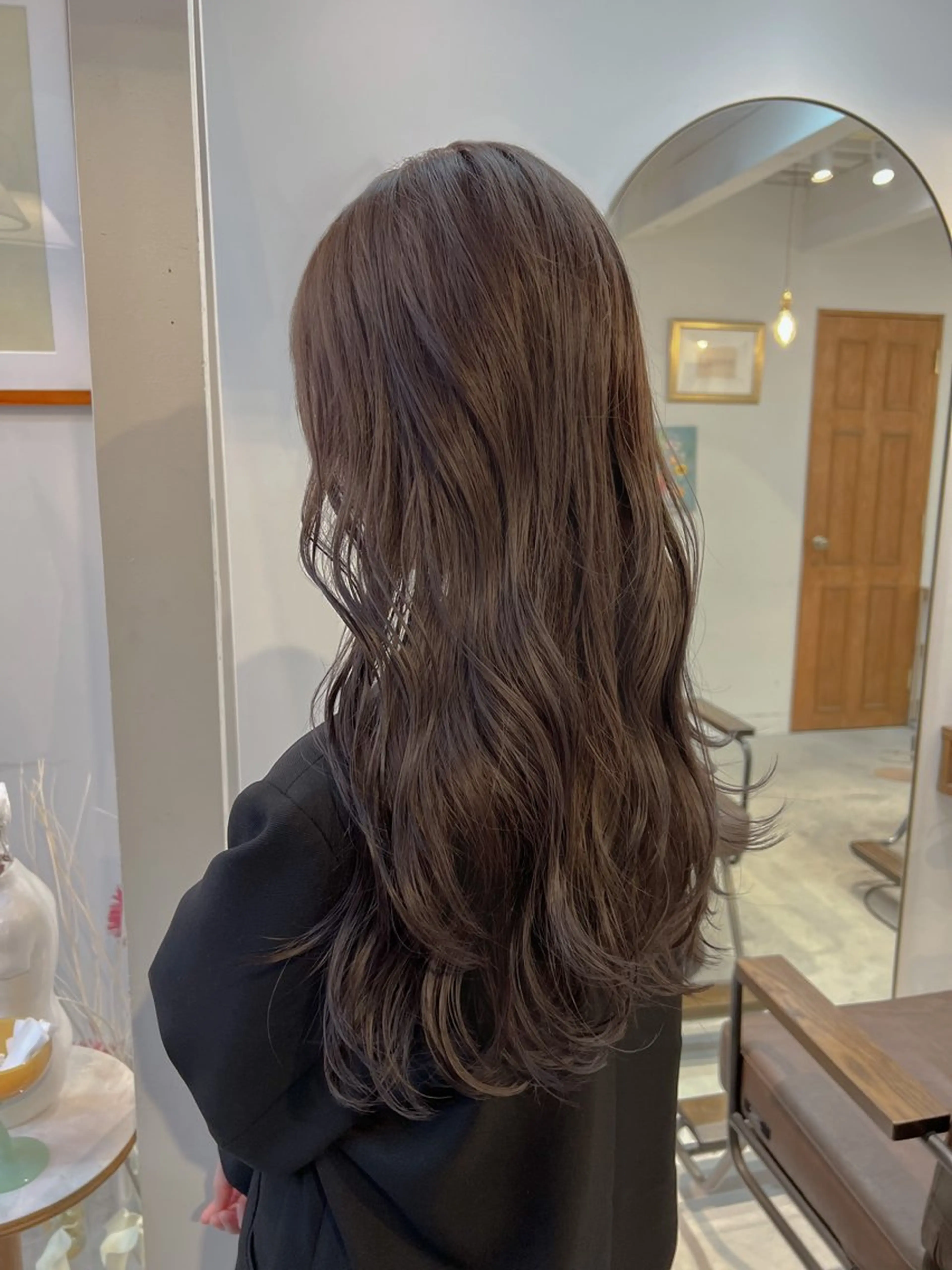 ロング カラー 透明感カラー グレージュ ラベンダーカラー ラベンダーグレージュ ラベンダーグレー カット ヘアカラー トリートメント 髪質改善/縮毛/ボブ CHIHIROのヘアスタイル