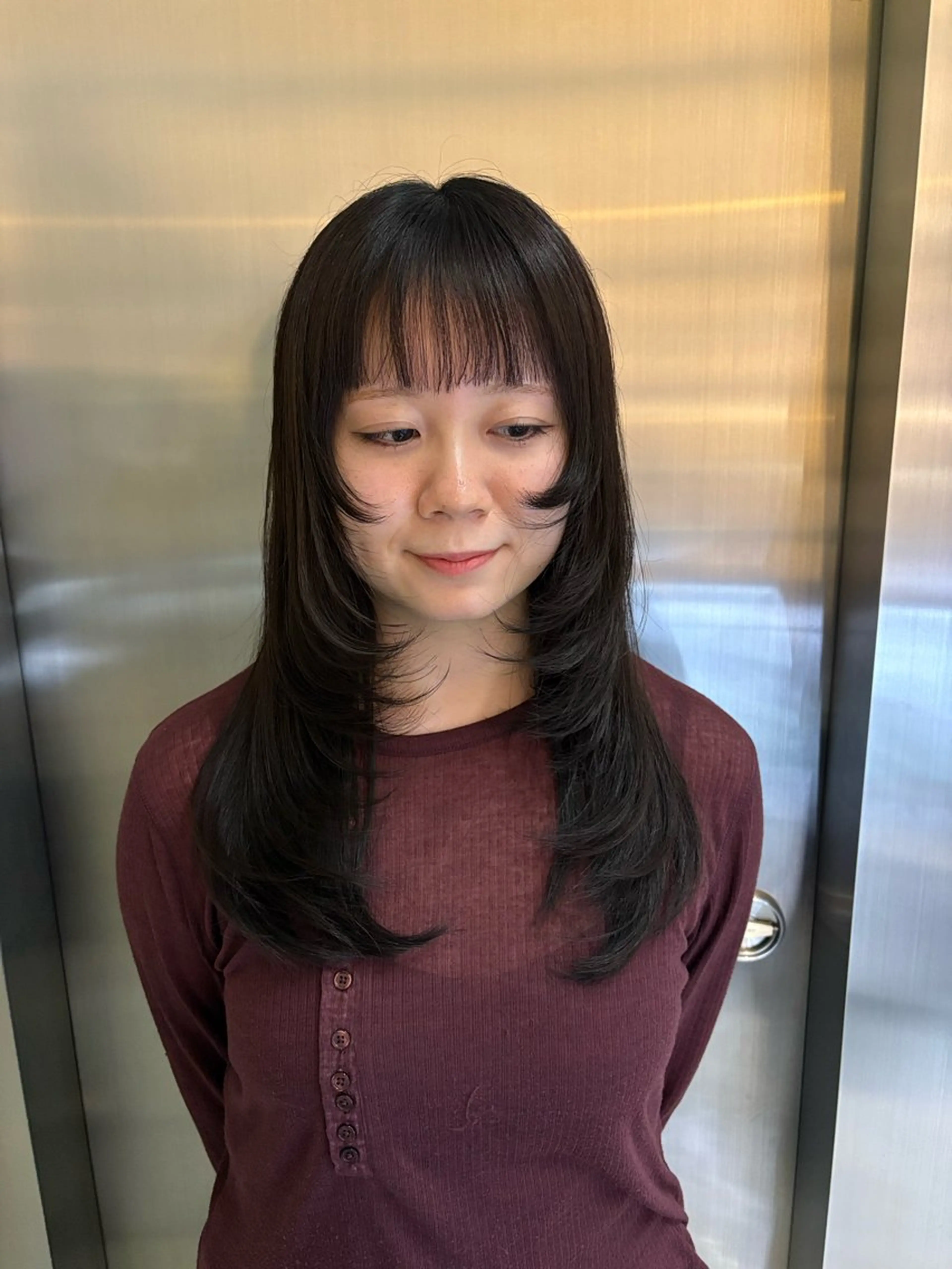 ロング ハイレイヤー レイヤーカット 似合わせカット ‘AXIS栄ガスビル Hinataのヘアスタイル