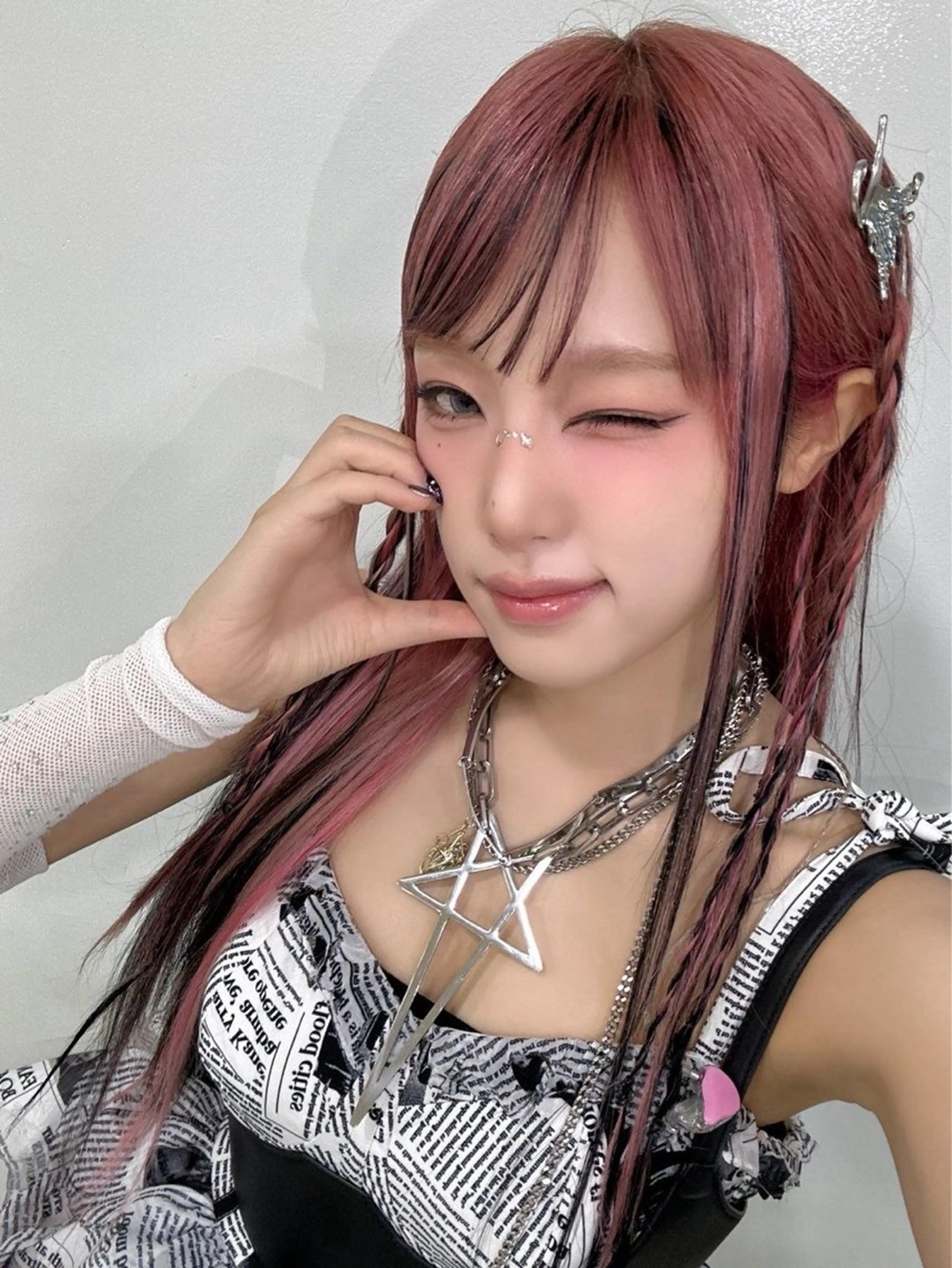 ロング カラー バレイヤージュ レイヤーカット 横浜/宮石怜/ロング カットモデル募集中のヘアスタイル