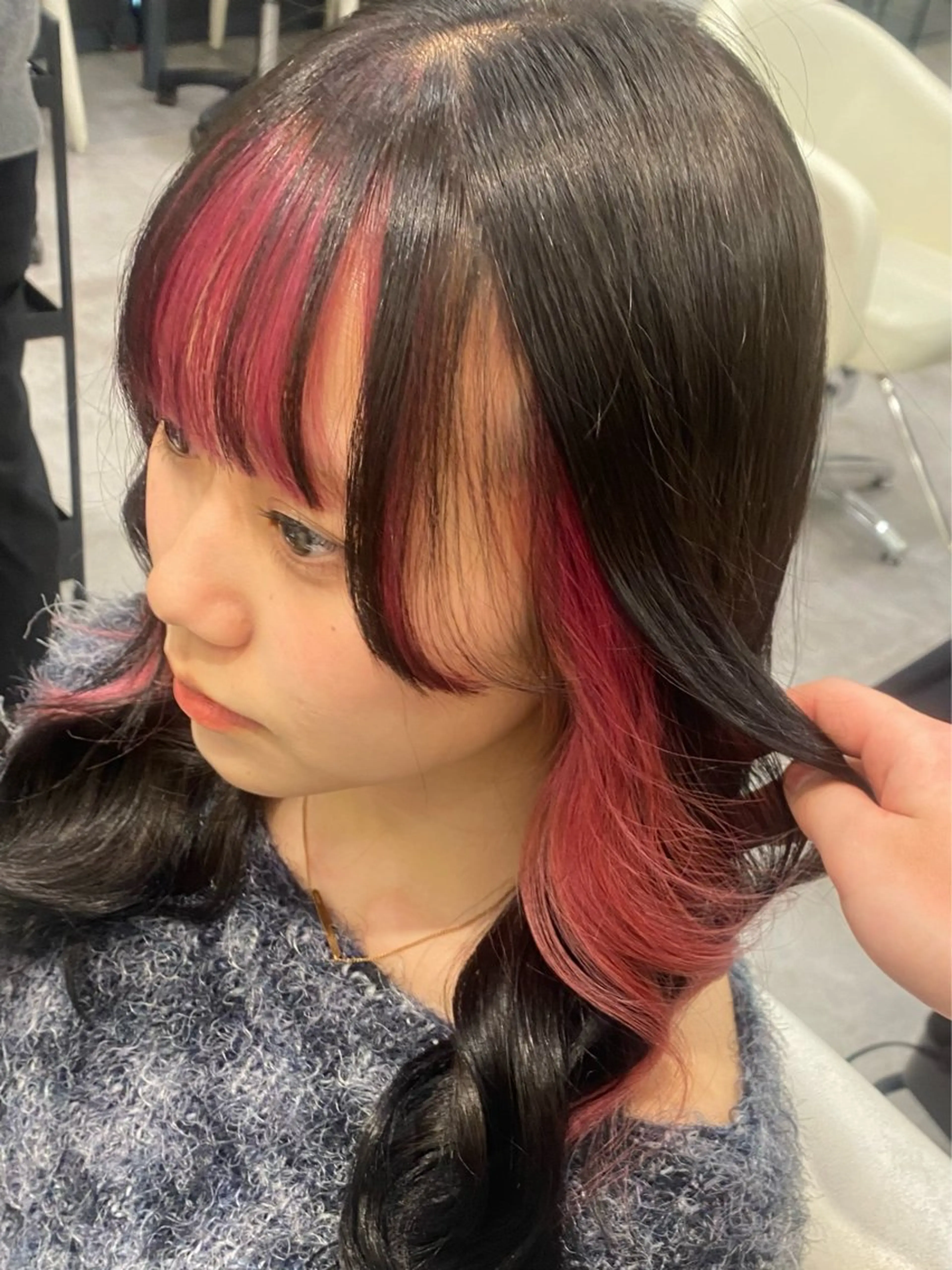 カラー ピンクカラー ヘアカラー 透明感カラー/髪質 改善🎀suzukaのヘアスタイル