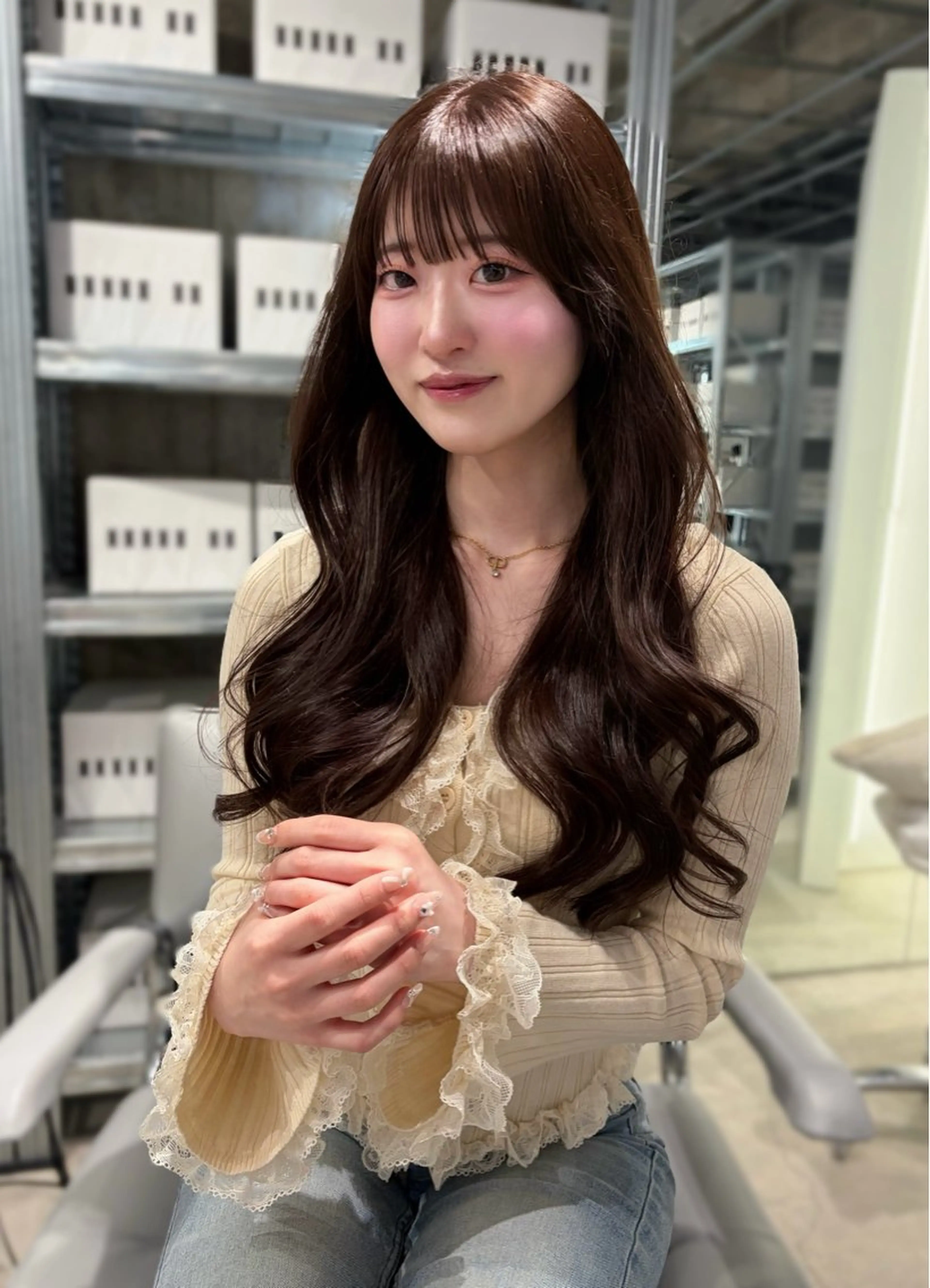 ロング カラー カット ヘアカラー トリートメント ダブルカラー/レイヤ ーカット 🤍ゆきなのヘアスタイル