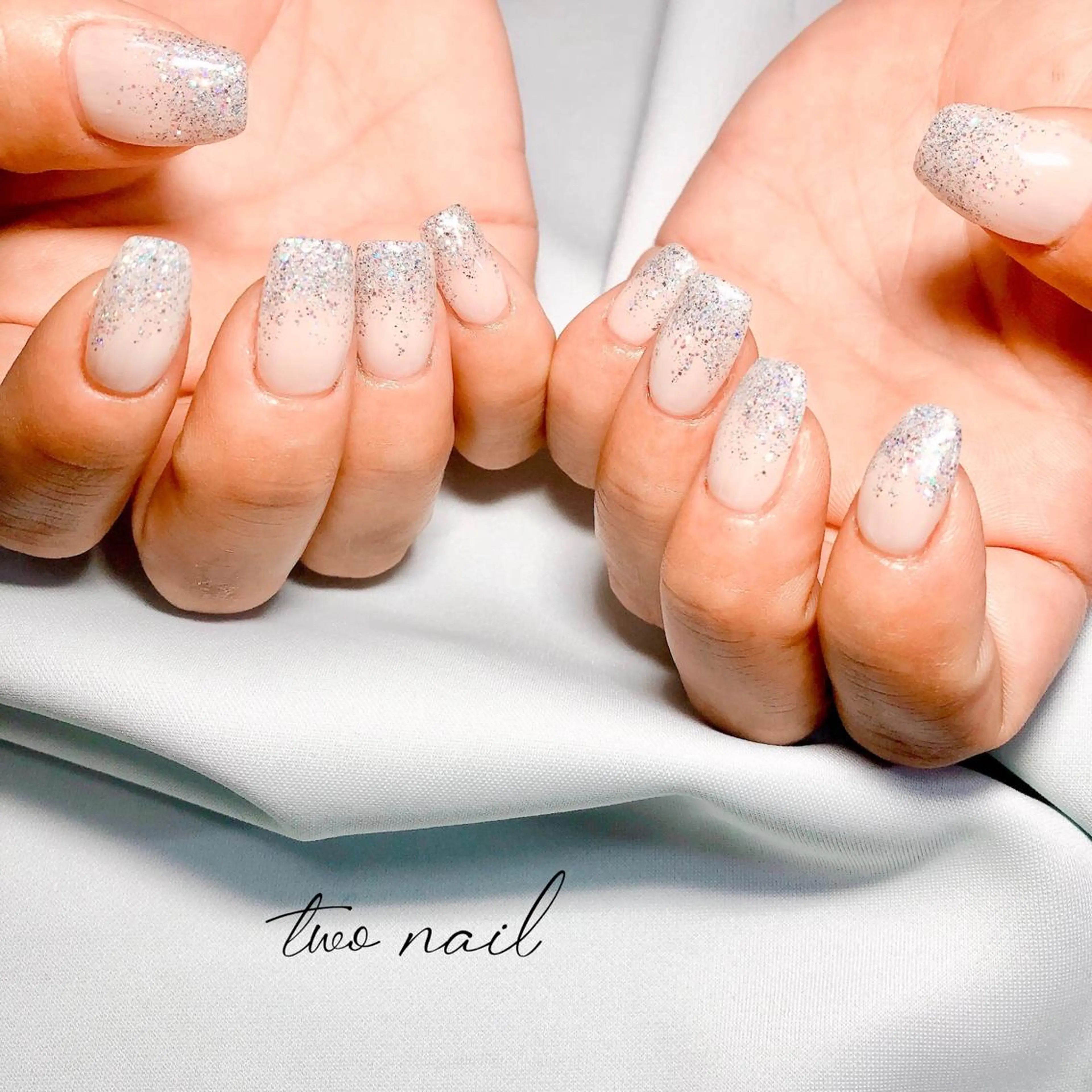 ネイル アートネイル 長さ出し フットネイル ハート ニュアンスネイル ハンドネイル two nailのネイルデザイン