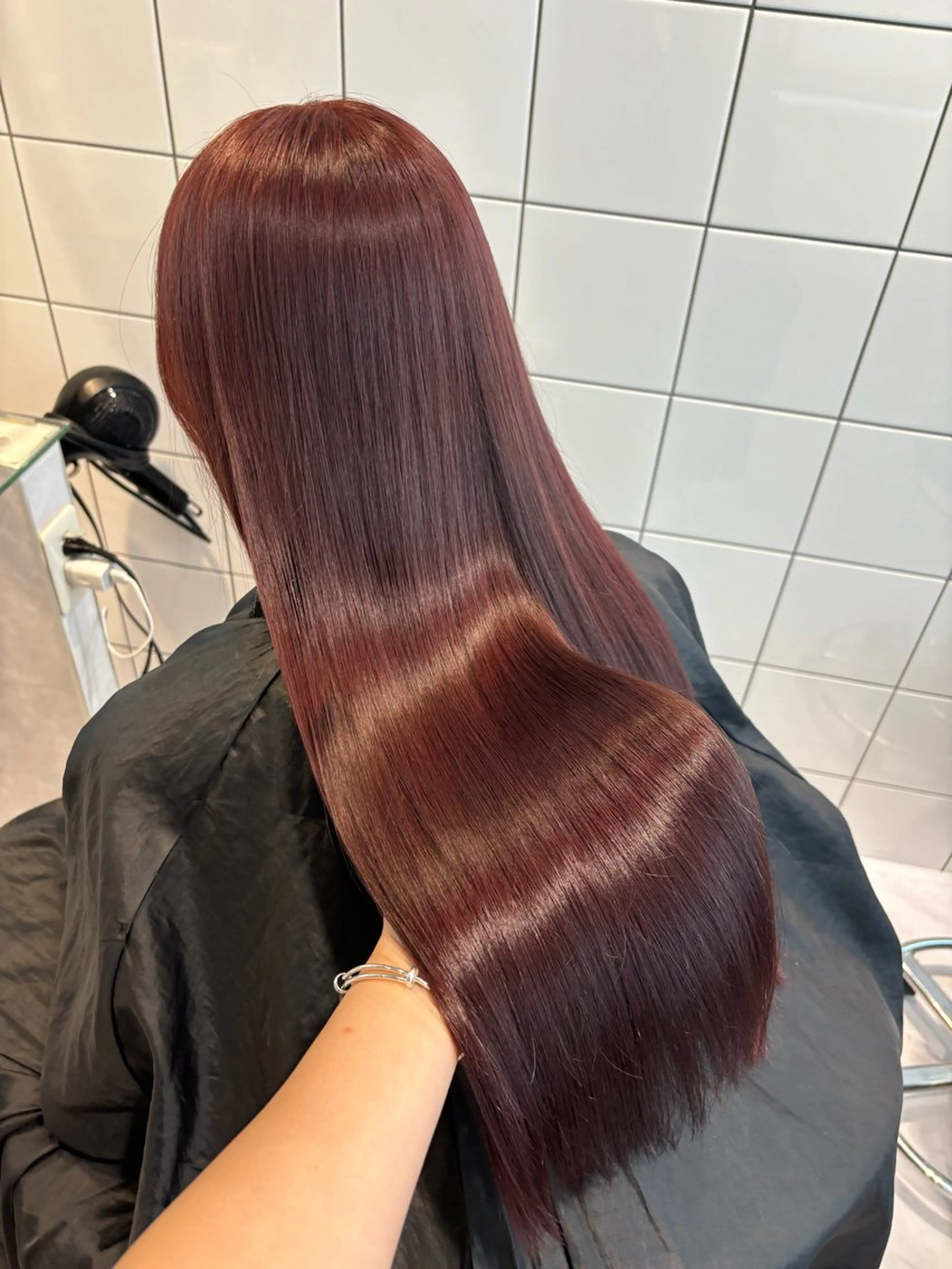 ロング カラー ヘアカラー トリートメント ヘッドスパ ヘアセット 表参道♡暗髪♡ 艶カラー♡アユミのヘアスタイル