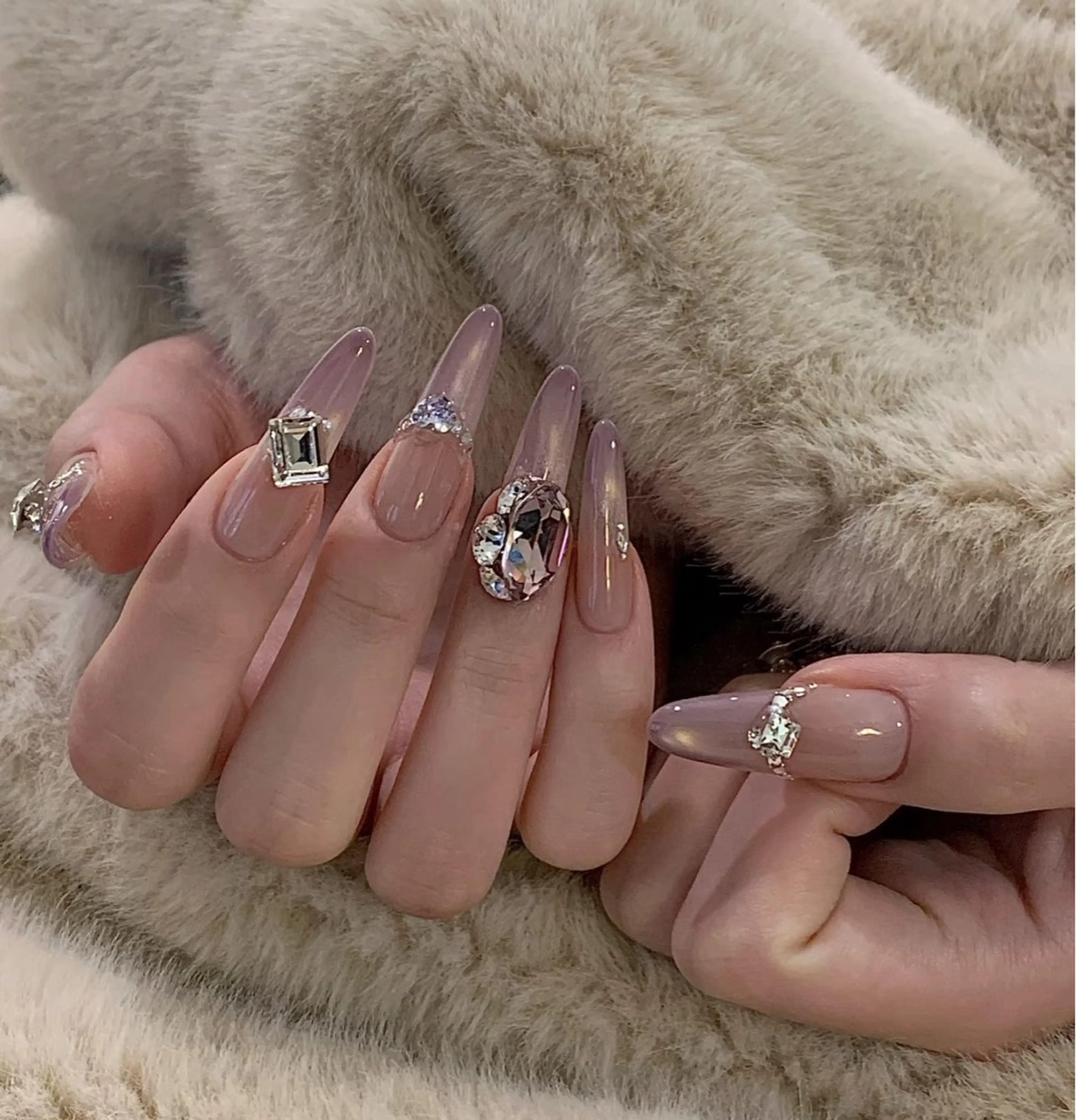 ネイル フットネイル フレンチネイル グラデーション ハート 韓国ネイル Lynn_ Nailのネイルデザイン