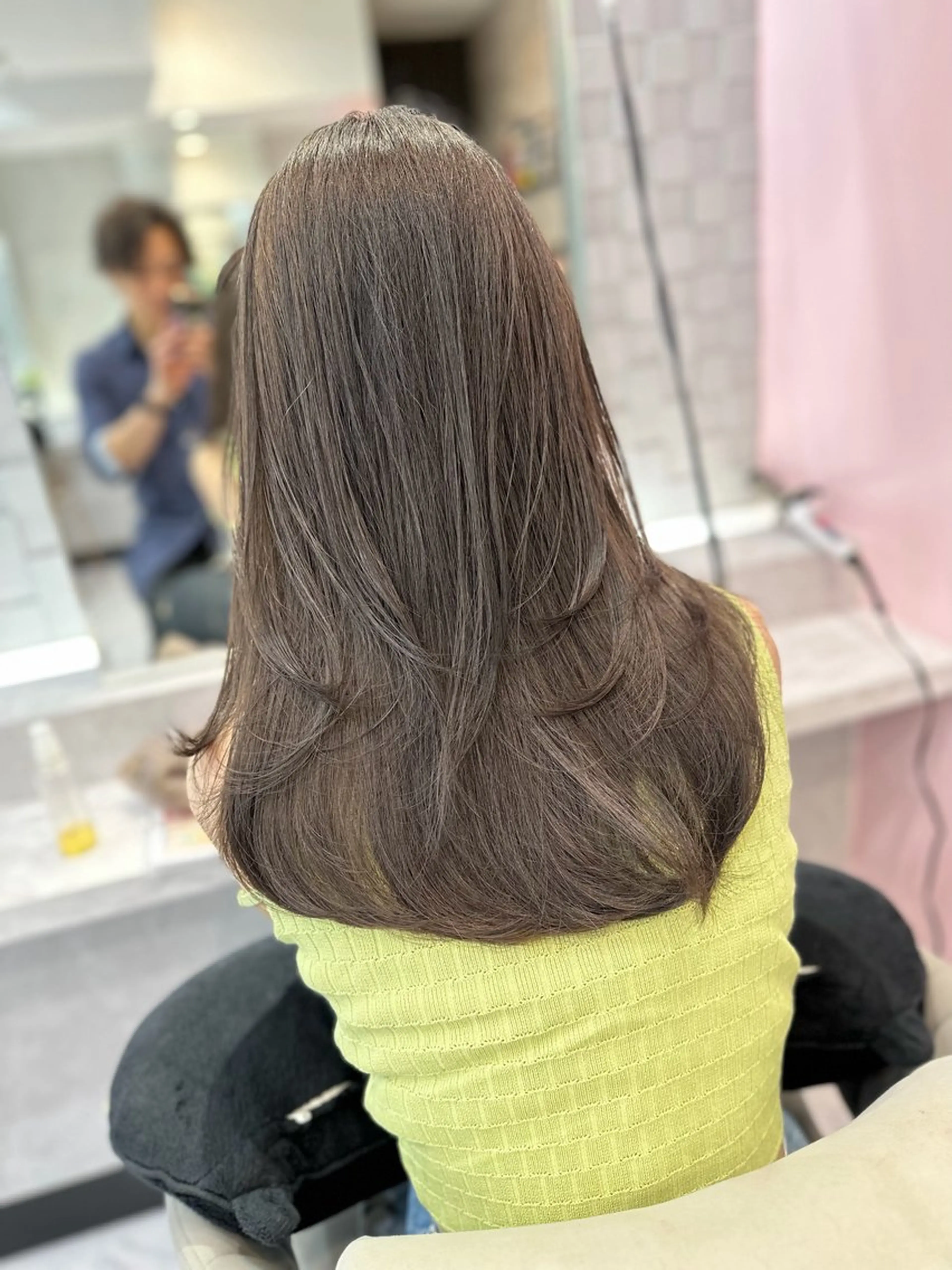 ロング ヘアカラー 立花 怜礼のヘアスタイル
