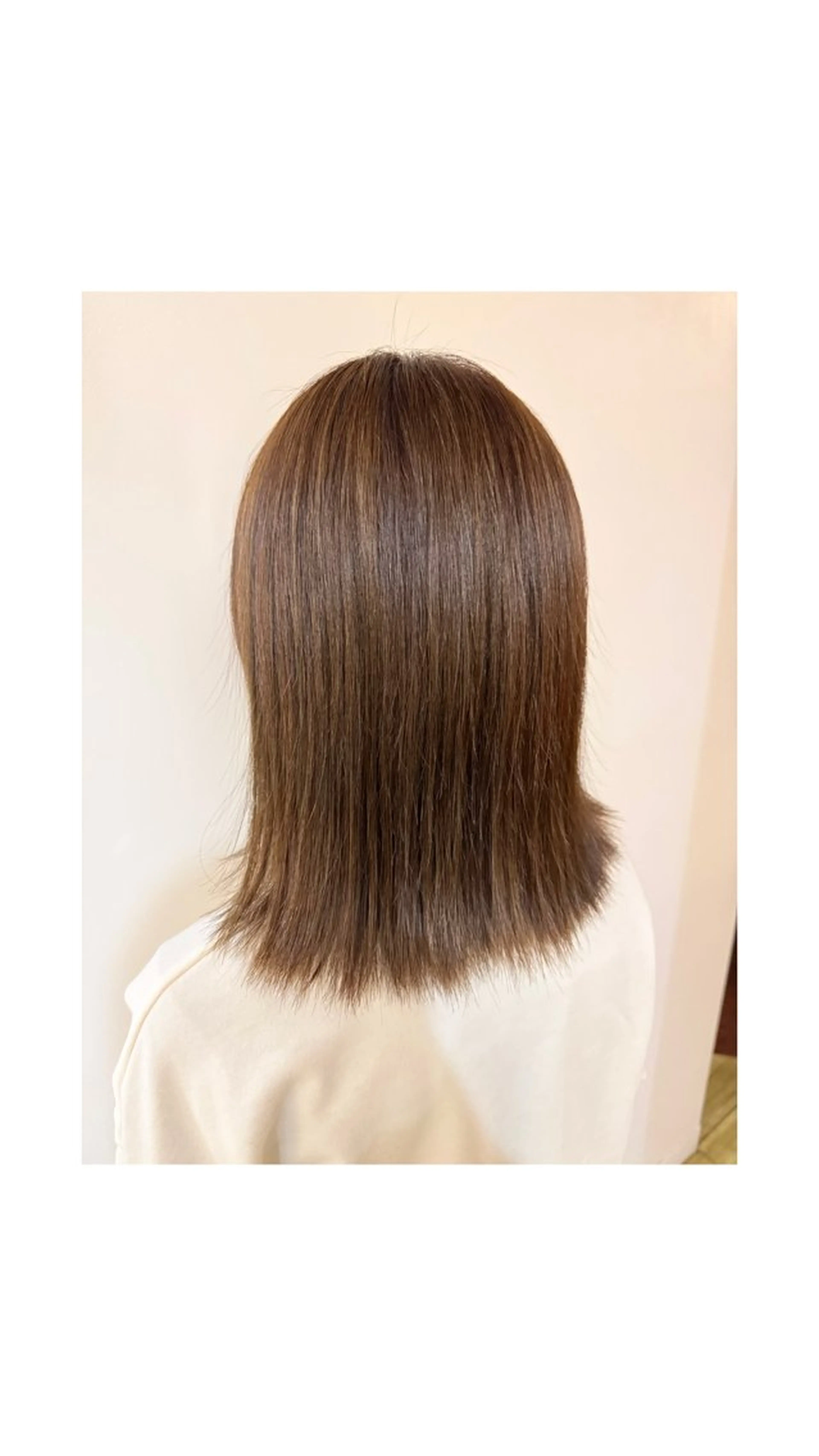 ミディアム カラー 外ハネヘア カット ヘアカラー bambi所属・小楠 菜美のヘアスタイル