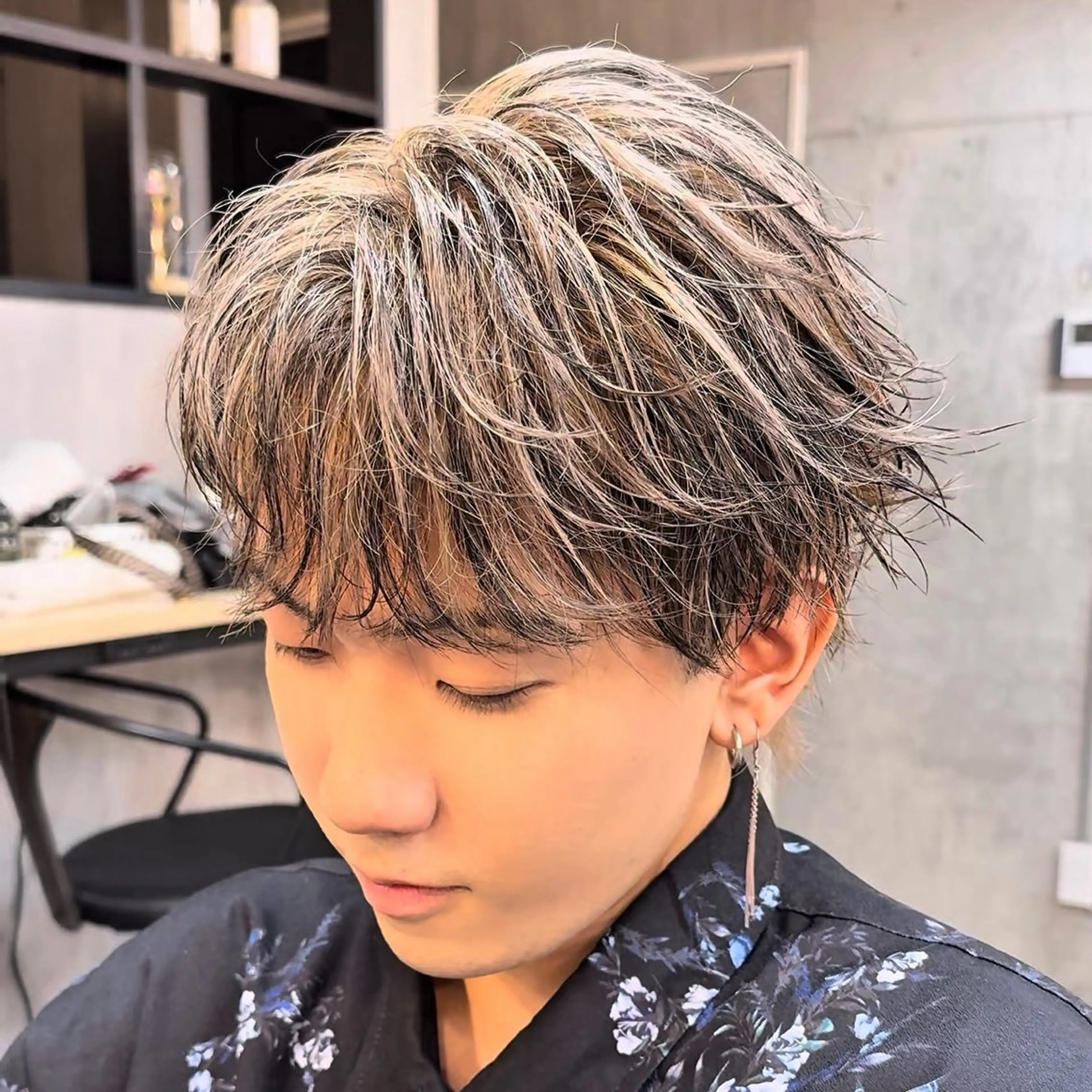 カラー メンズ カット ヘアカラー ‎🤍モテ/メンズ KEISHO🩶のヘアスタイル