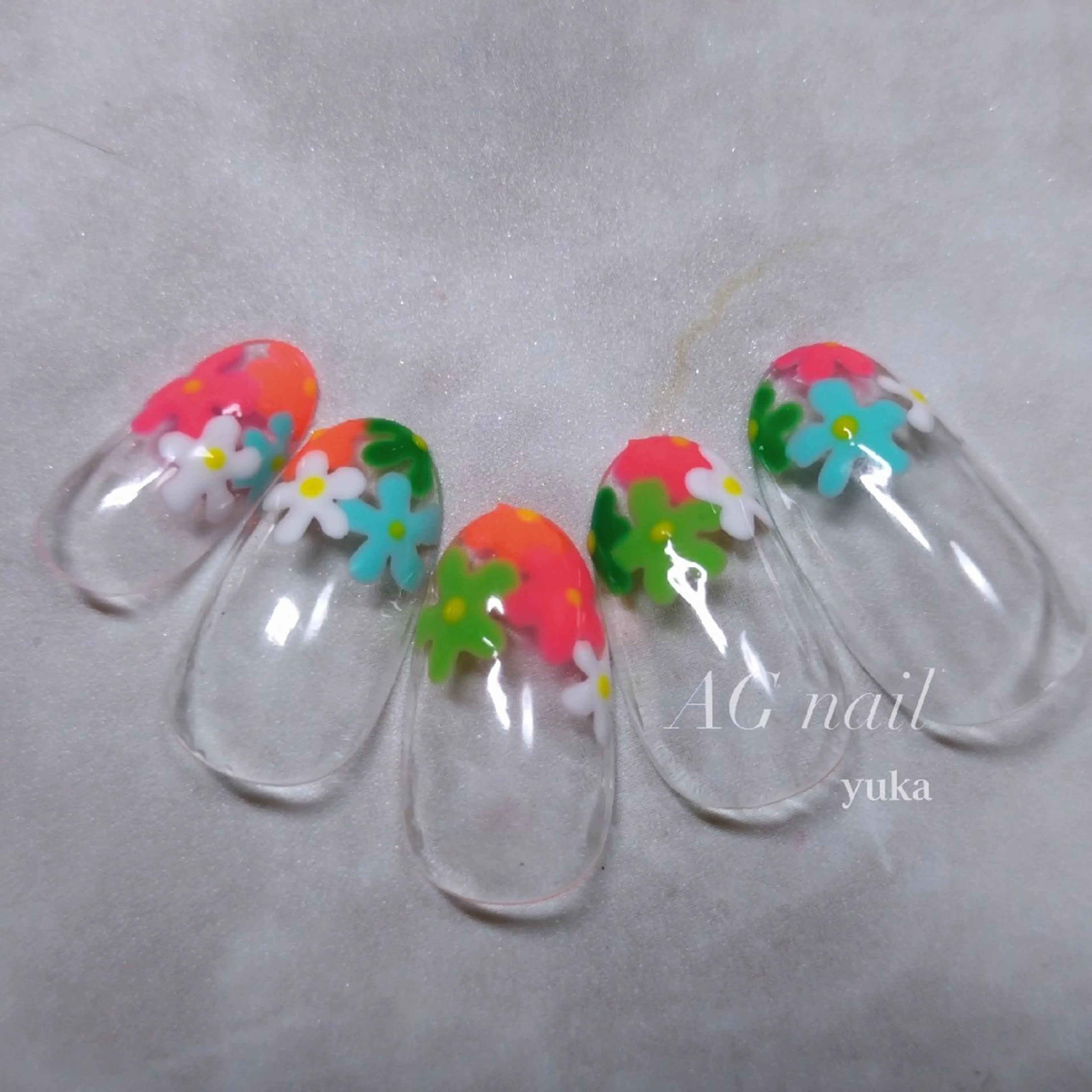 ネイル フレンチネイル ハンドネイル AGnail 富永  /オフ込みフィルインのネイルデザイン