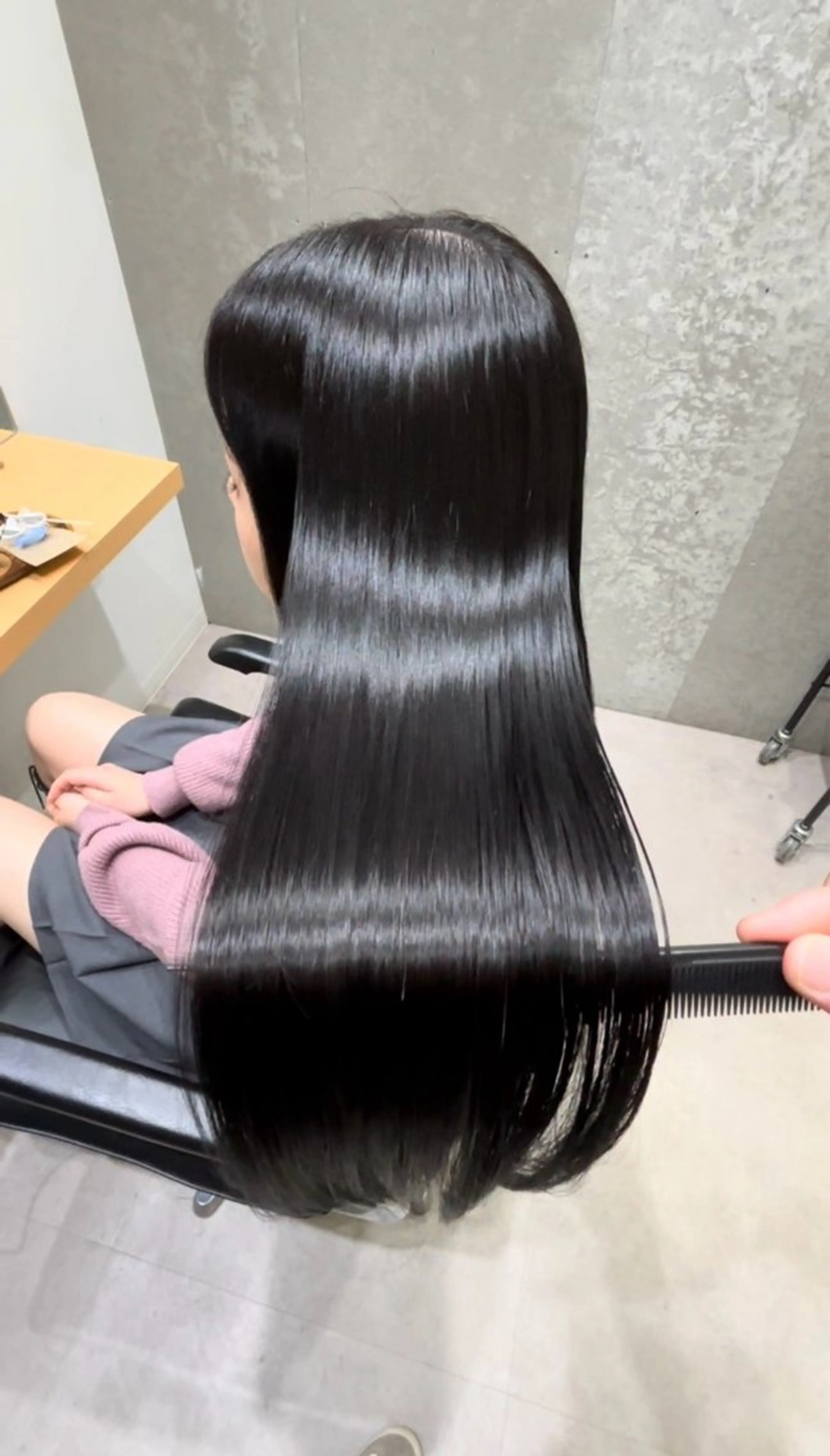 ミディアム トリートメント カット トリートメント 髪質改善ヘアケア 艶髪特化/上田のヘアスタイル