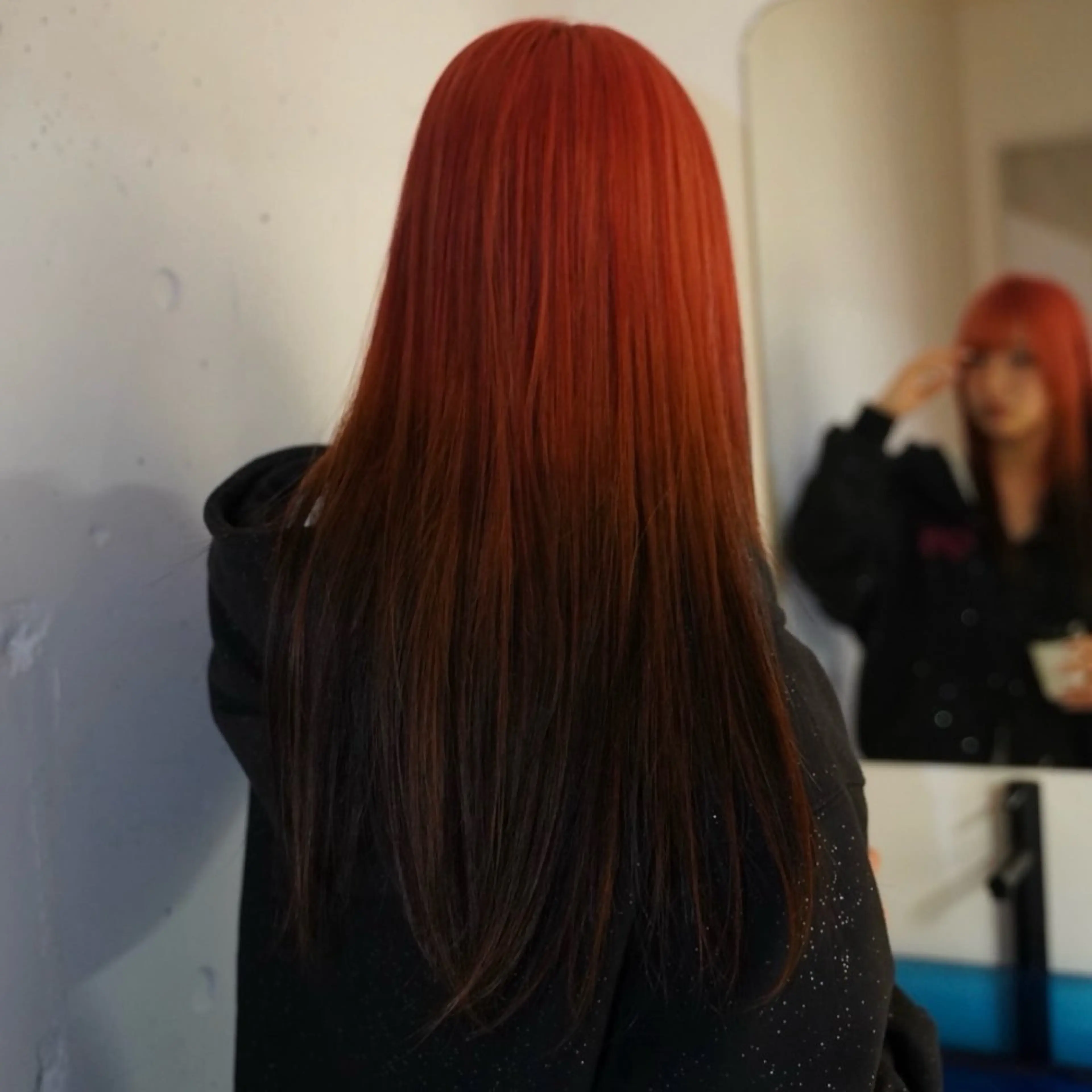 ロング カラー miu🪅縮毛矯正 モデル募集のヘアスタイル