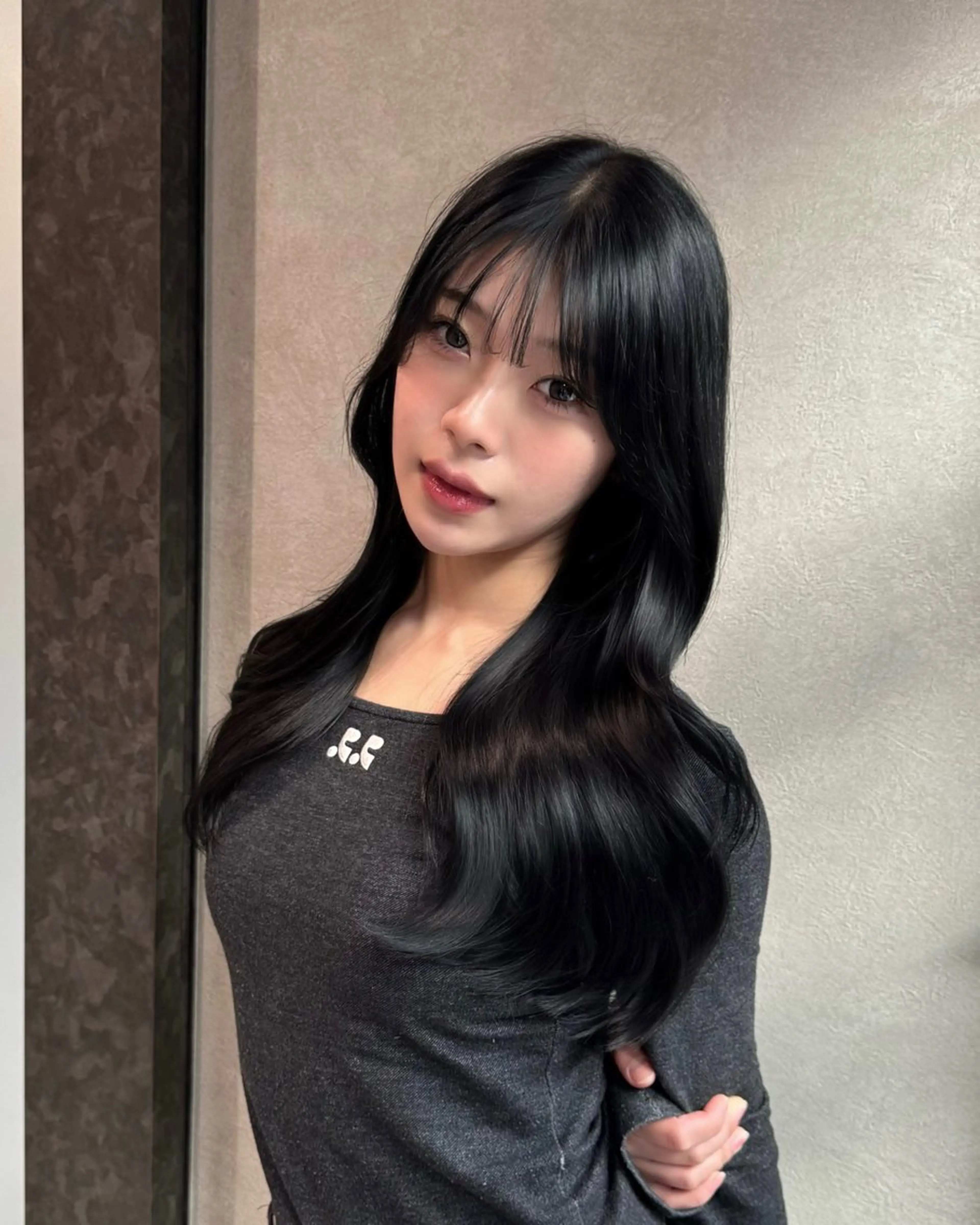 ロング カラー ヘアカラー ワンカールで盛れる レイヤー🎀Macoのヘアスタイル