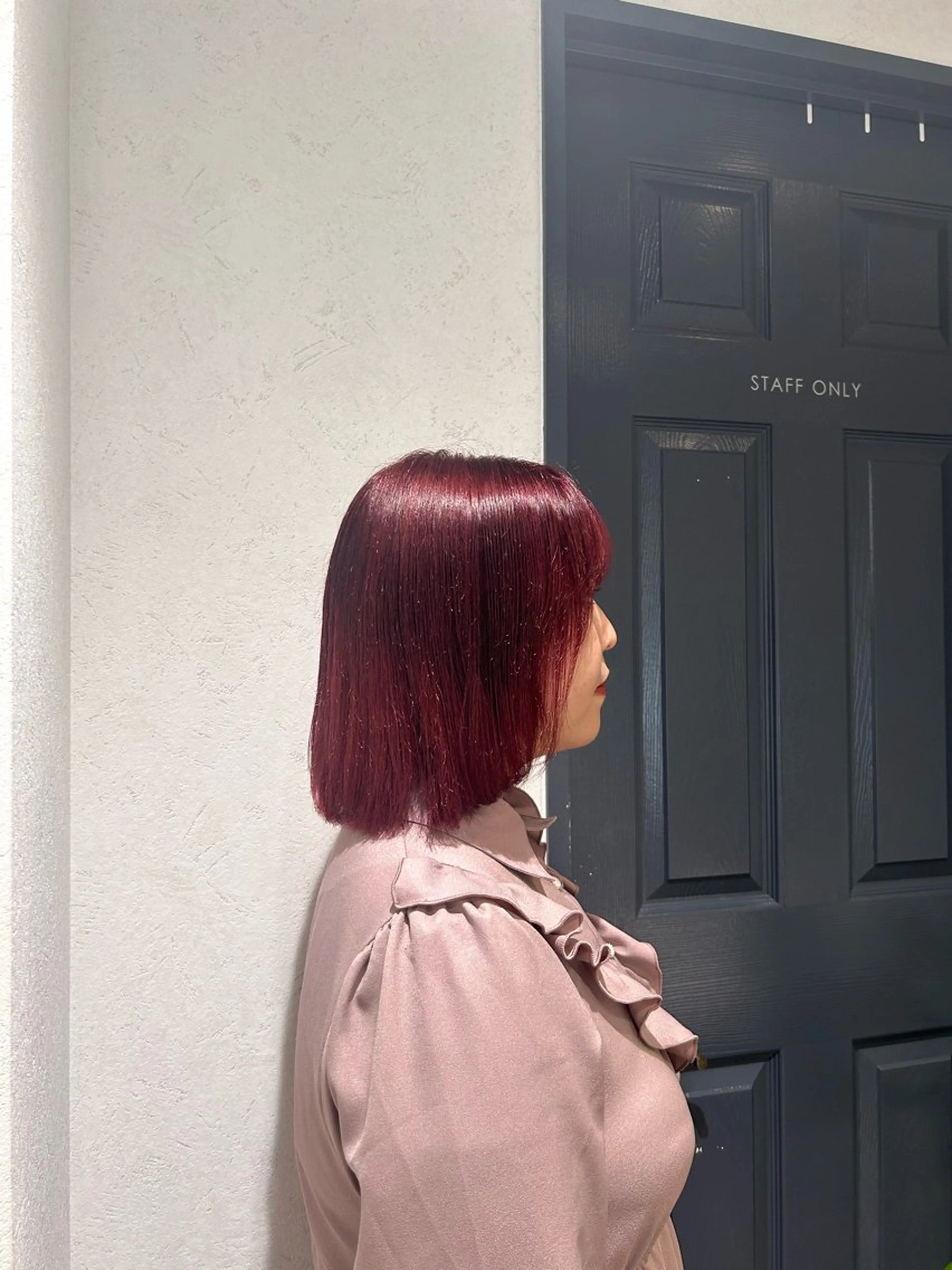 ミディアム カット ヘアカラー 保坂 駿太郎のヘアスタイル